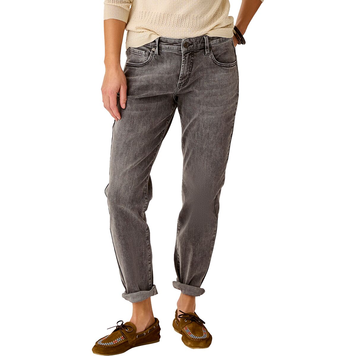 Image of Carve Designs Carson Jean - Women's Medium Grey, 4
