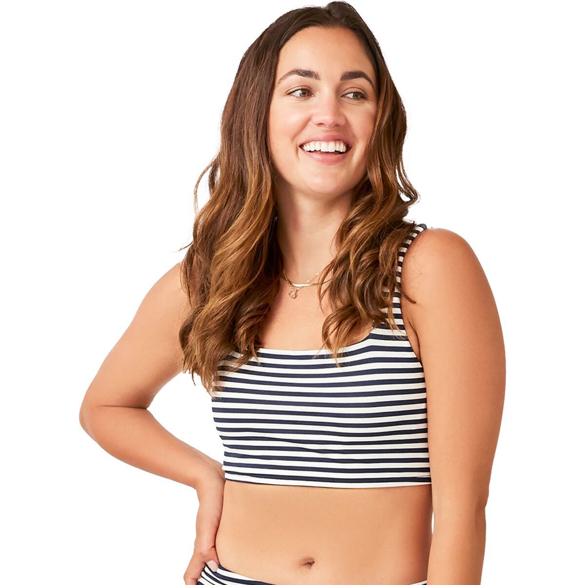 Carve Designs Amelia Bikini Top - Women's Navy Stripe, S