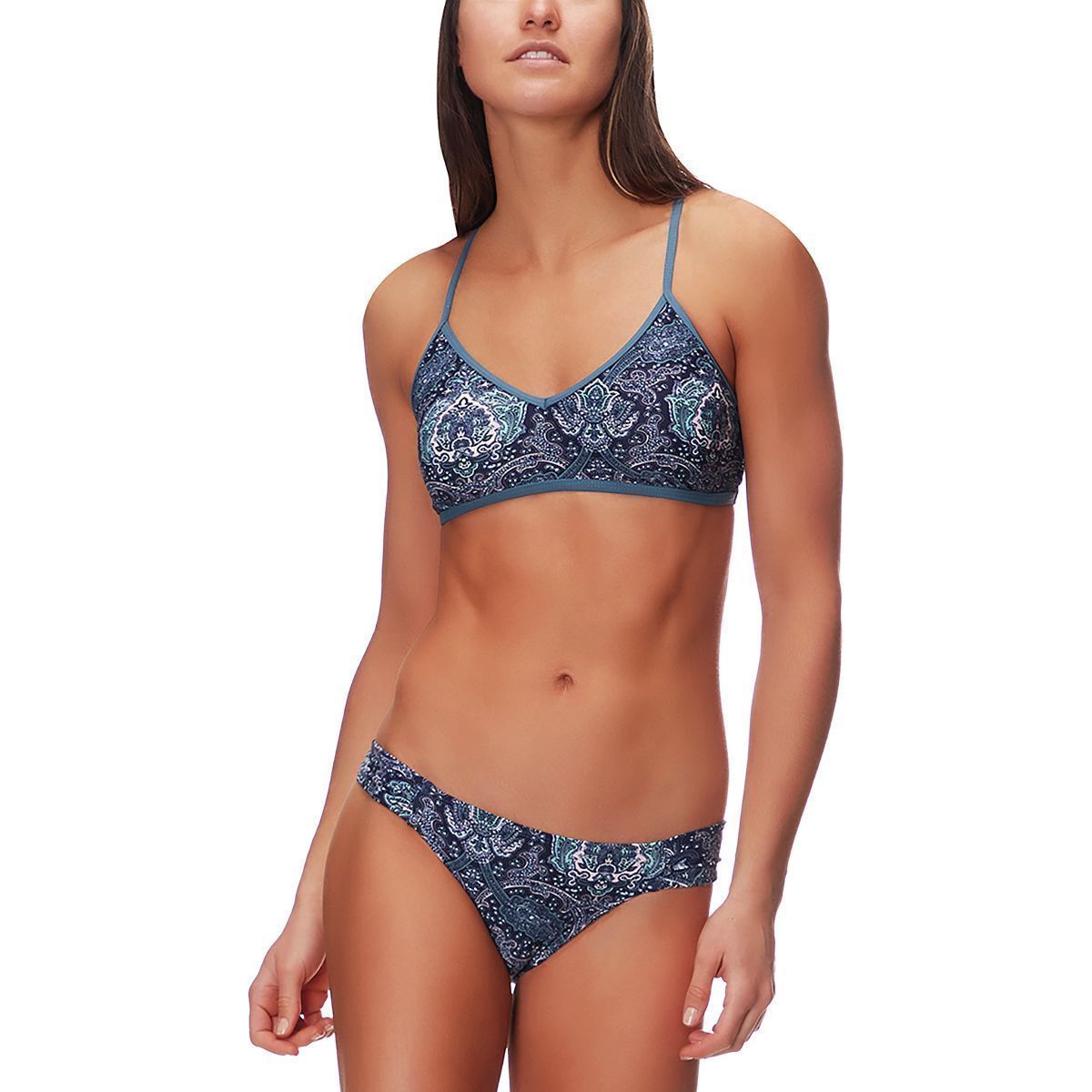 Carve Designs Stinson Bikini Top - Women's Indigo Paisley, L