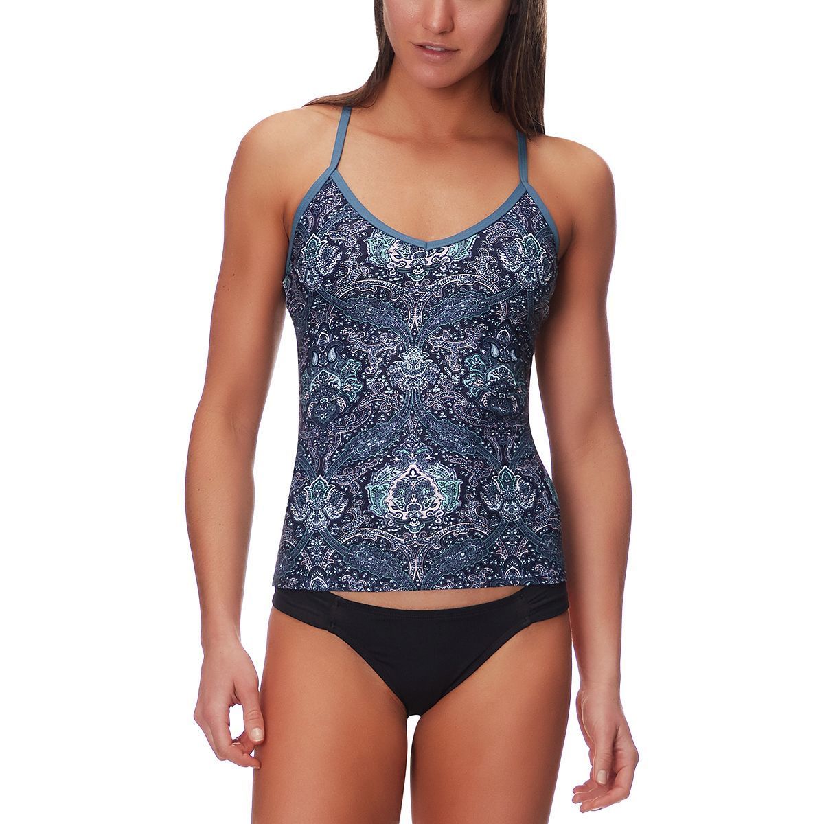 Carve Designs Stinson Tankini Top - Women's Indigo Paisley, XS