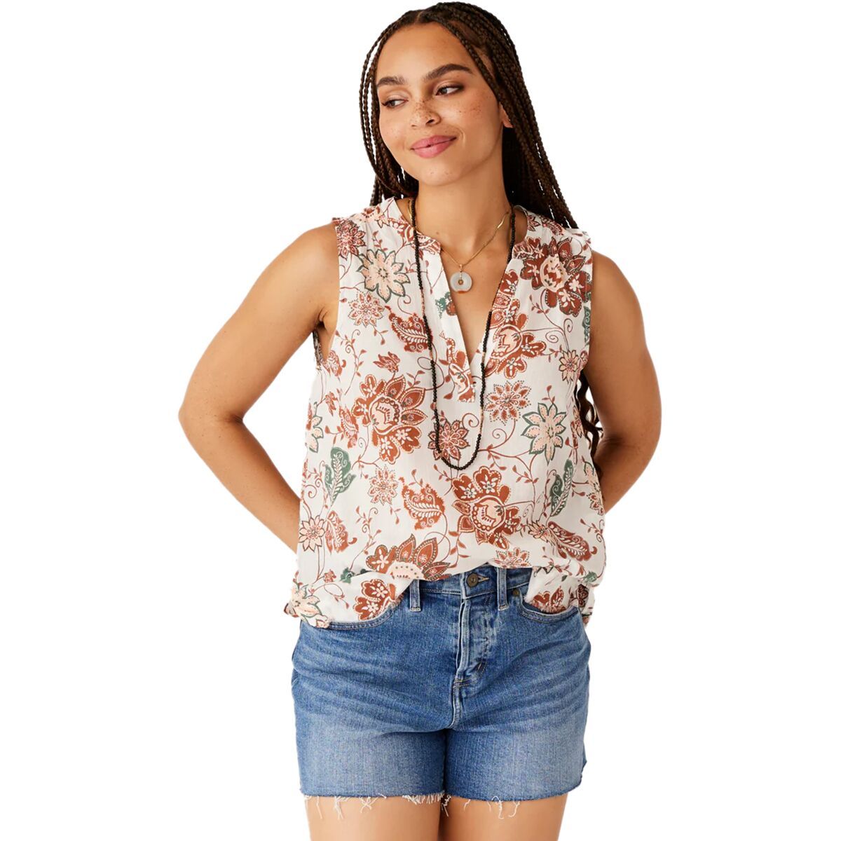 Carve Designs Dylan Tank Top - Women's Cloud Taj, L