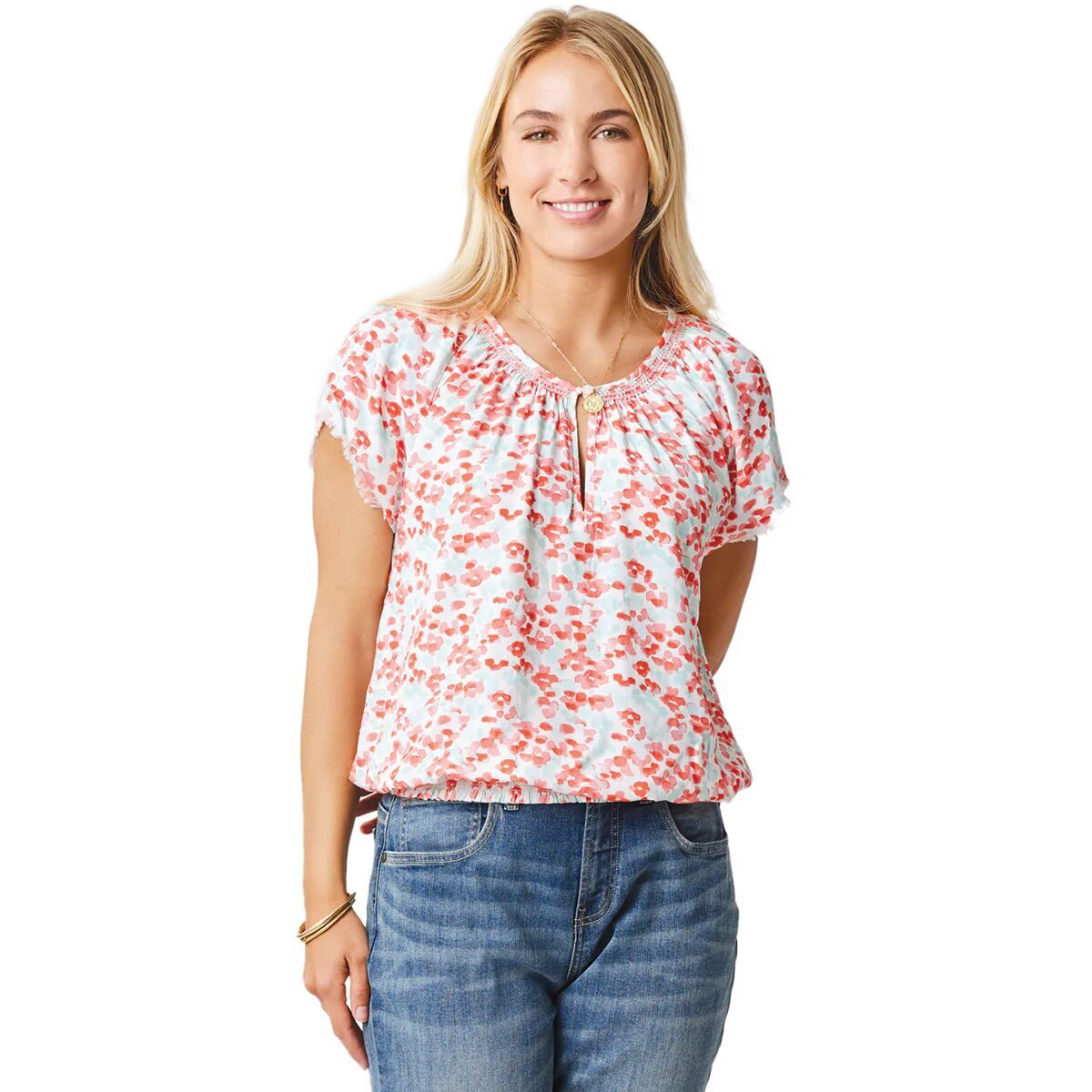 Carve Designs Lilly Top - Women's Grapefruit/Bloom, XL