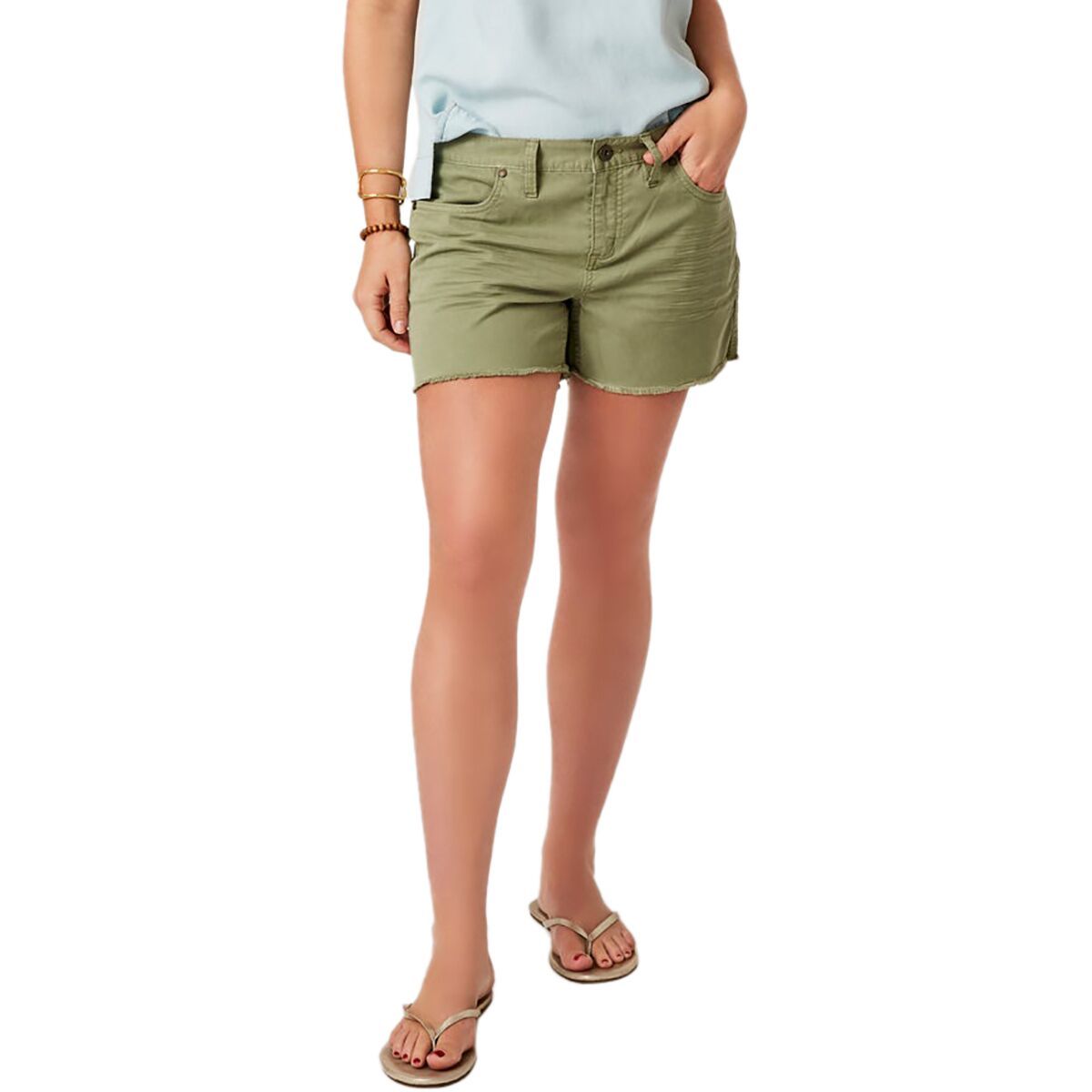 Carve Designs Oahu Twill Short - Women's Olive, 14