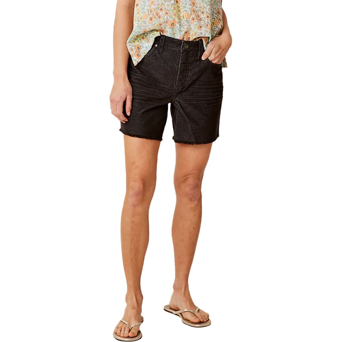 Carve Designs Carve Designs Oahu Hi Rise 6in Short - Women's Black, 12