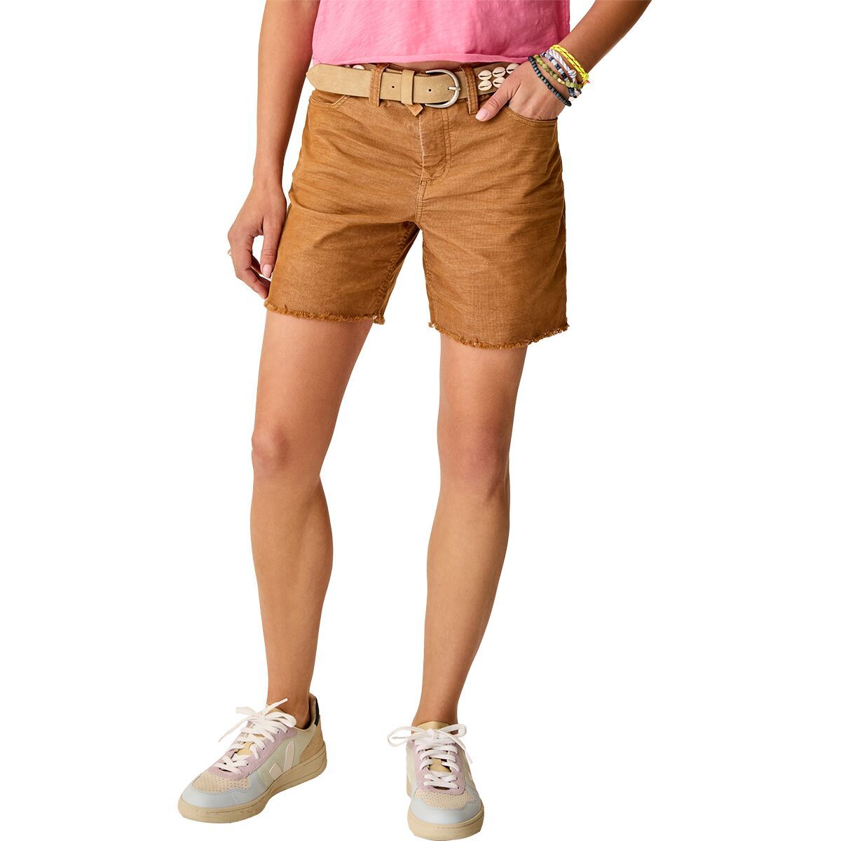 Image of Carve Designs Oahu Hi Rise 6in Short - Women's Rum, 2