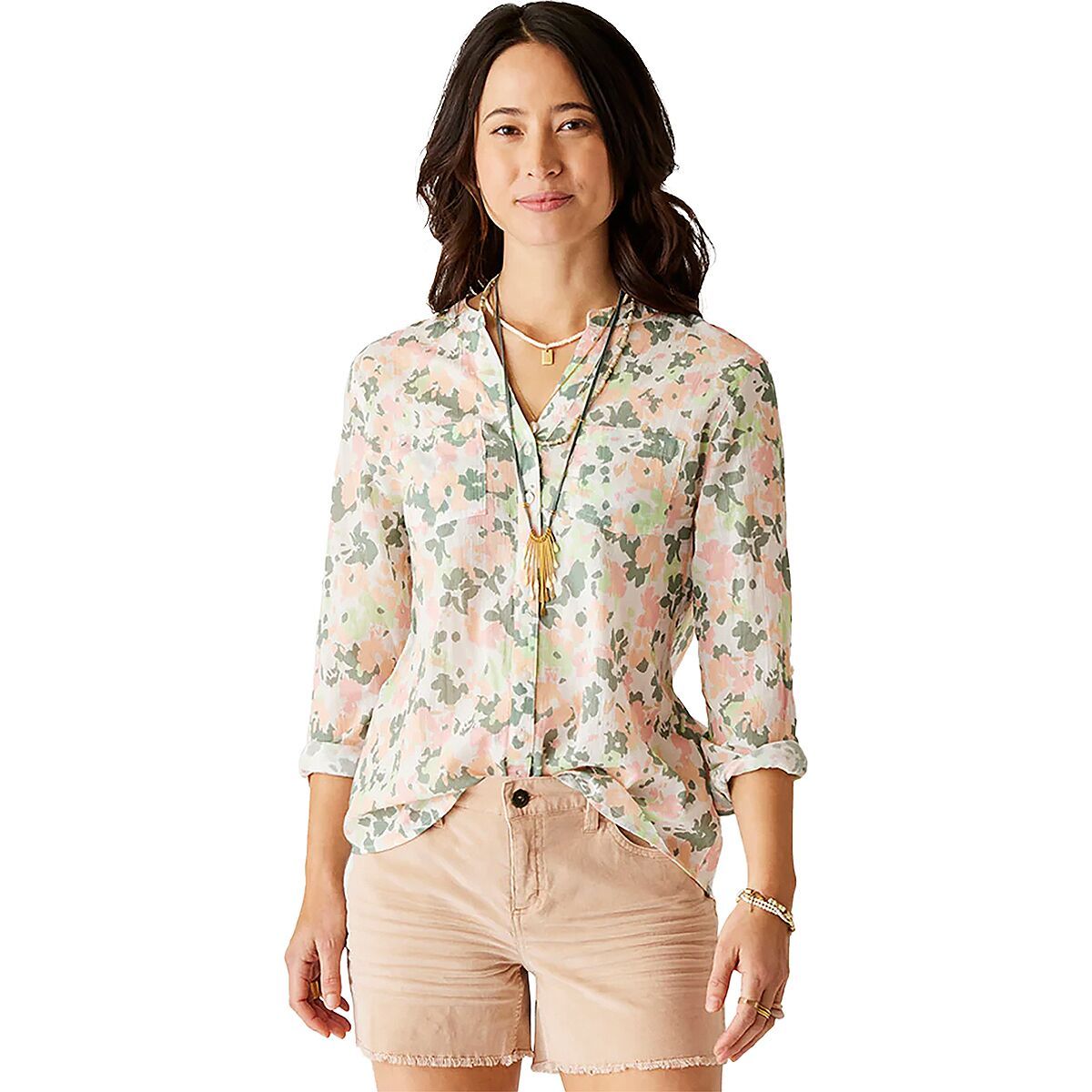 Carve Designs Dylan Gauze Tunic - Women's Cloud Wildflower, L