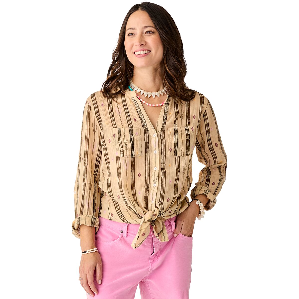 Carve Designs Carve Designs Dylan Gauze Tunic - Women's Cloud Wildflower, XS
