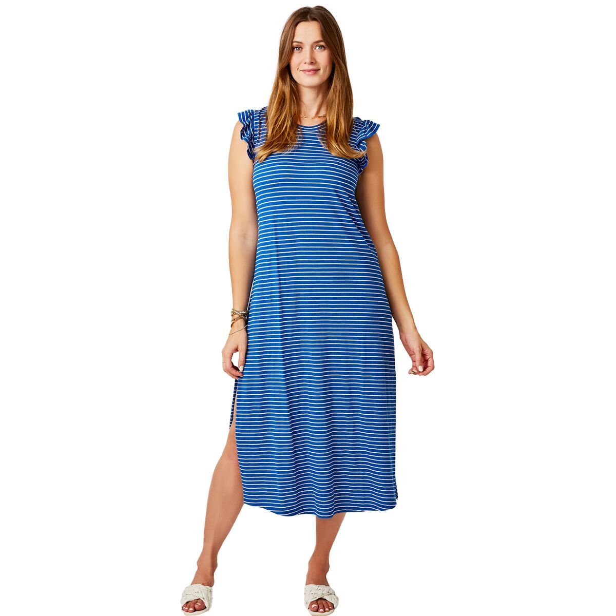Carve Designs Maeve Dress - Women's Royal Stripe, XXS