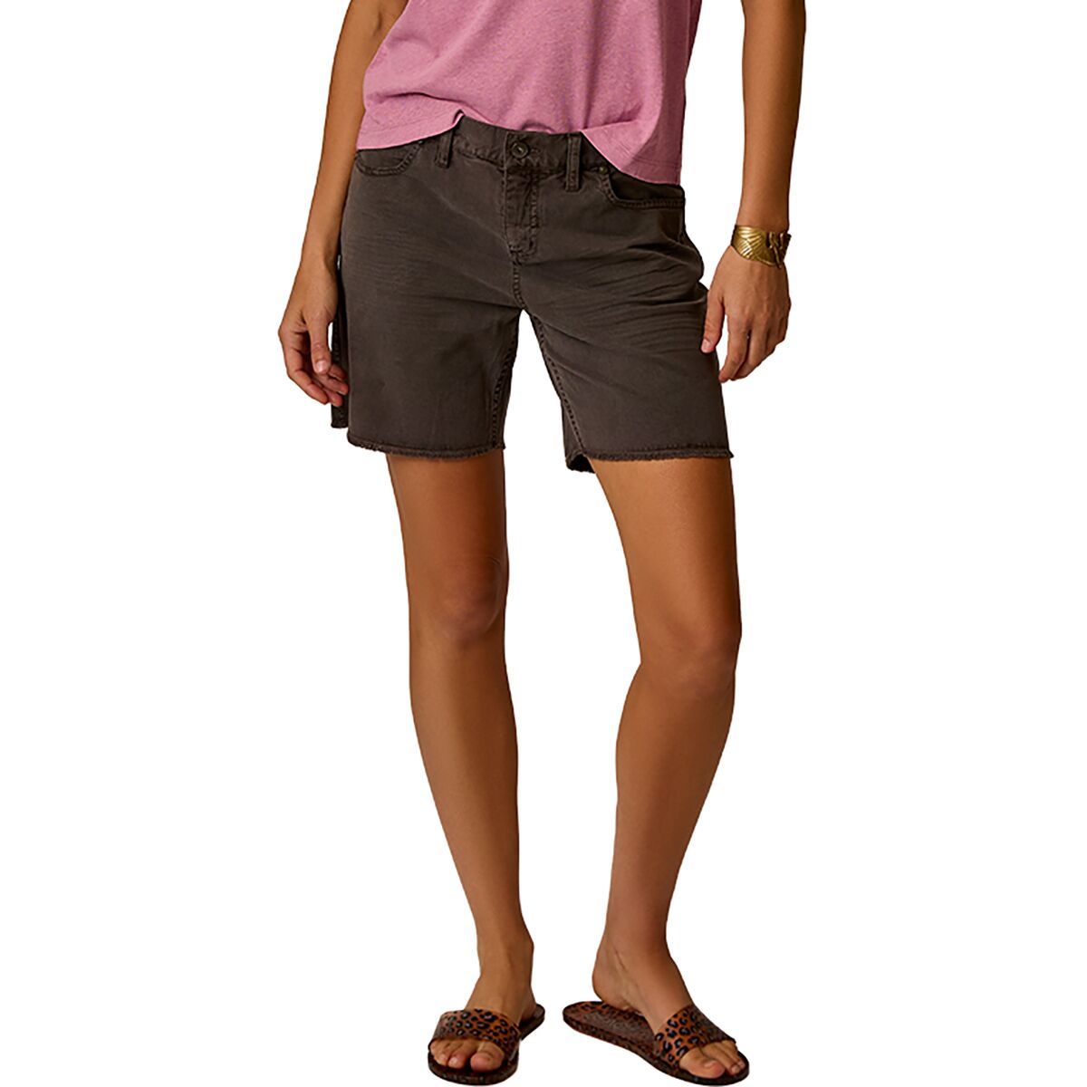 Image of Carve Designs Oahu 6in Twill Short - Women's Espresso, 8