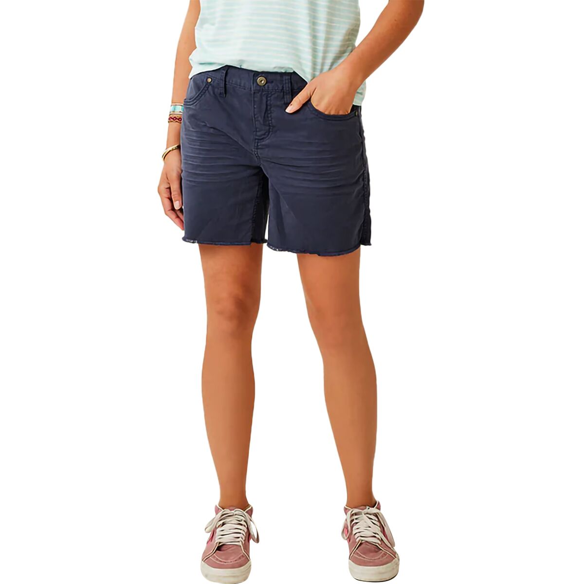 Image of Carve Designs Oahu 6in Twill Short - Women's Navy, 10