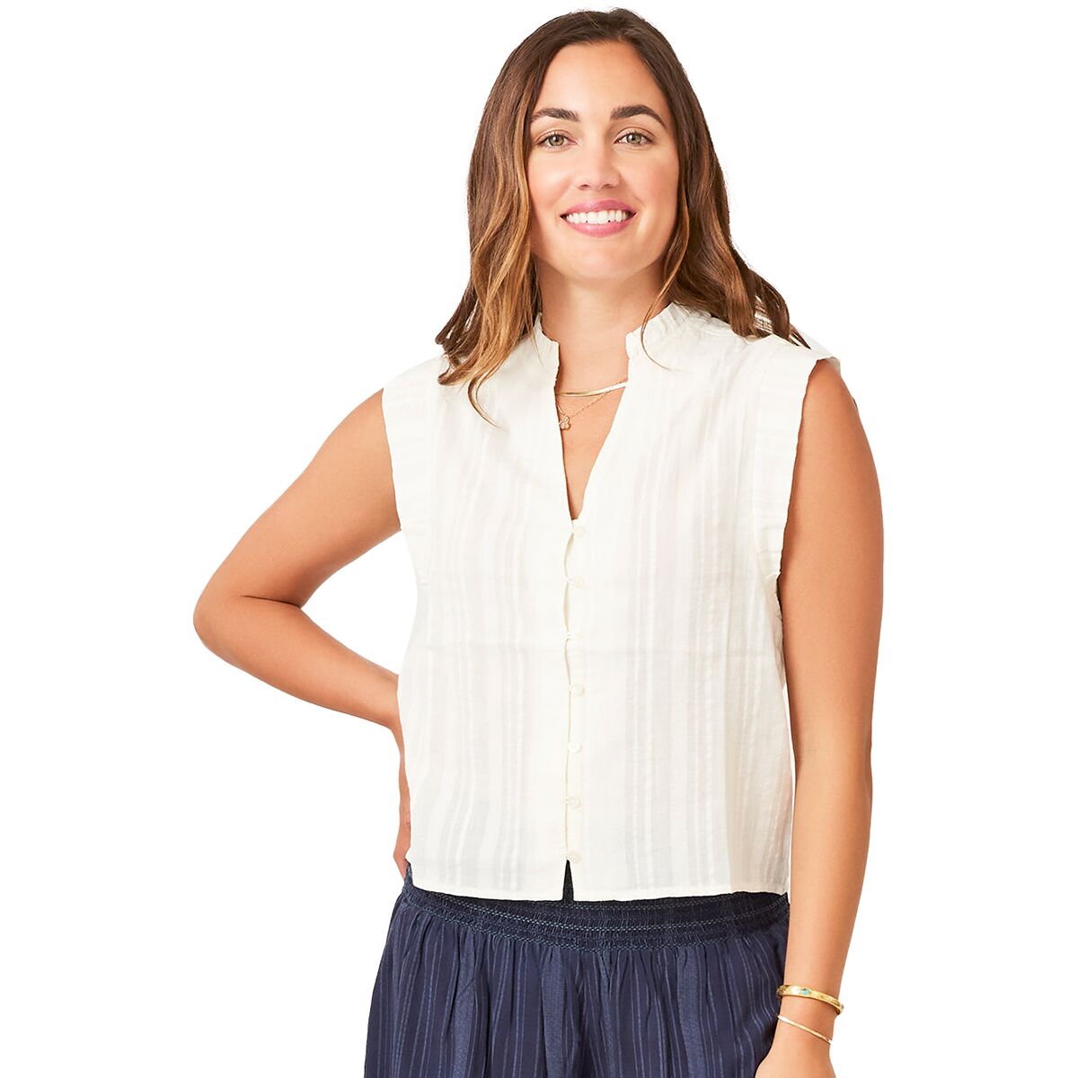 Carve Designs Carve Designs Reagan Top - Women's Cloud, XL