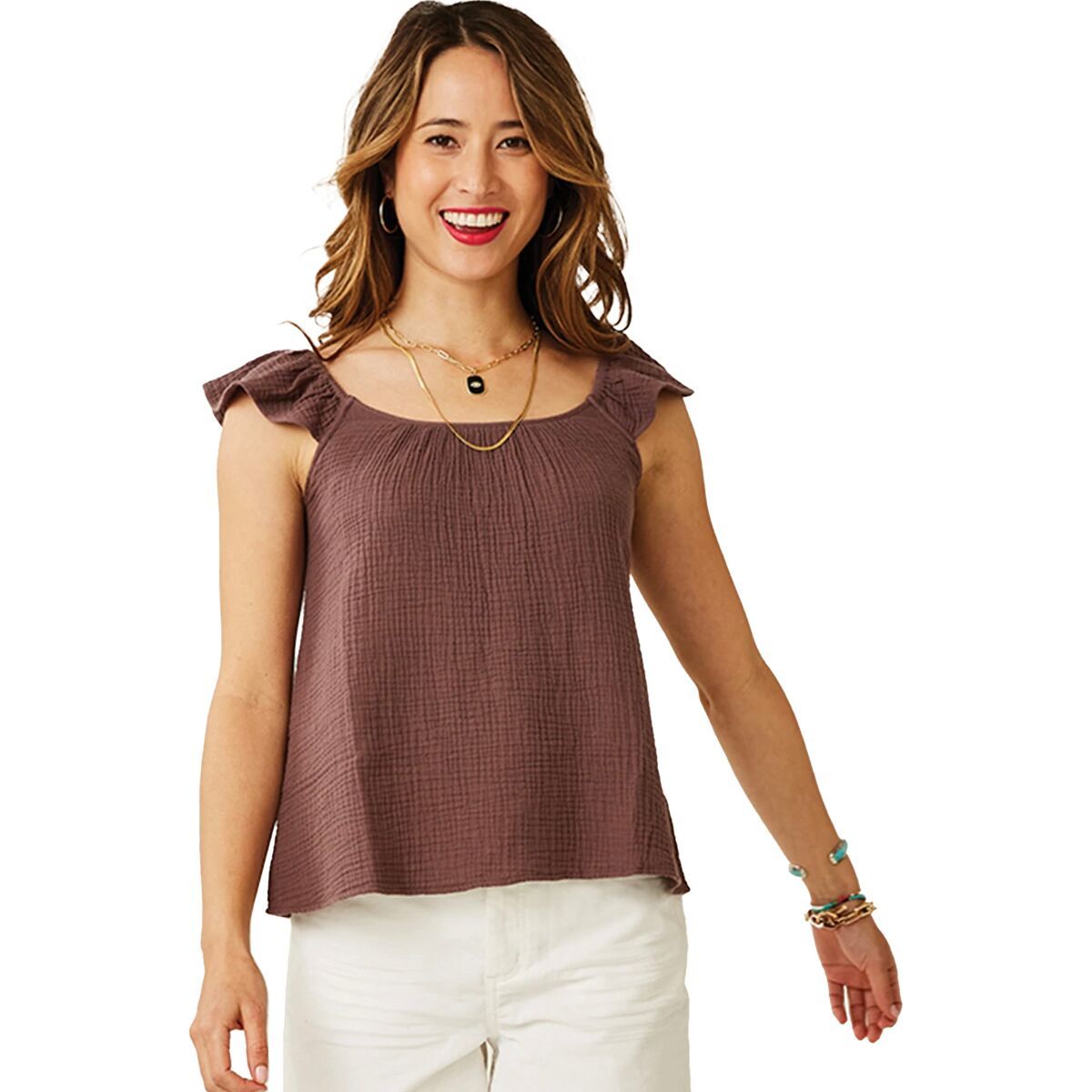 Carve Designs Serena Top - Women's Dark Fawn, XL