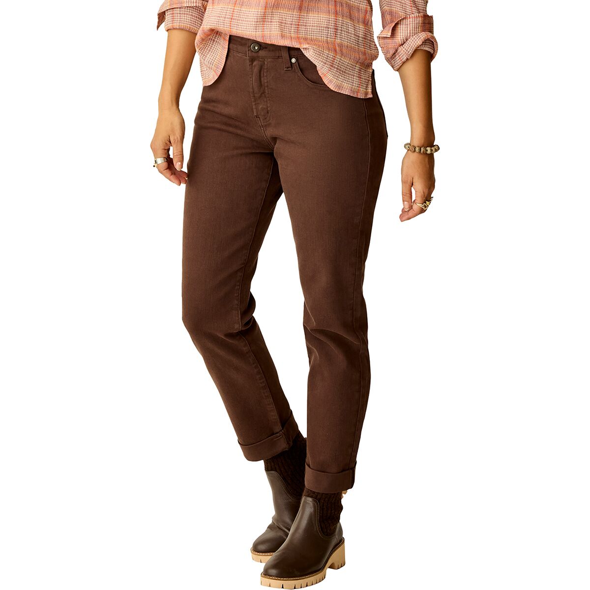 Image of Carve Designs Carson Hi Rise Jean - Women's Espresso, 2