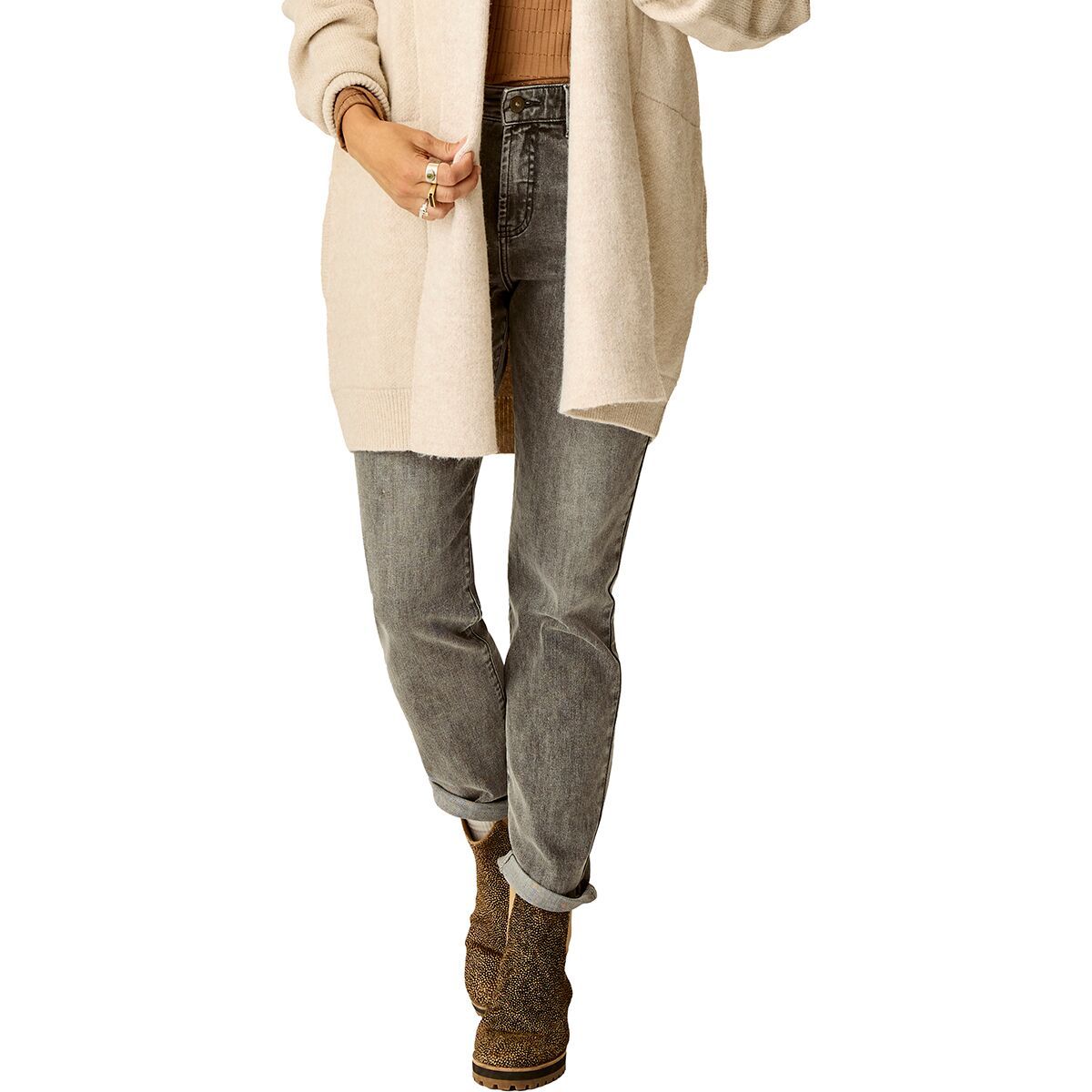 Image of Carve Designs Carson Hi Rise Jean - Women's Medium Grey, 2