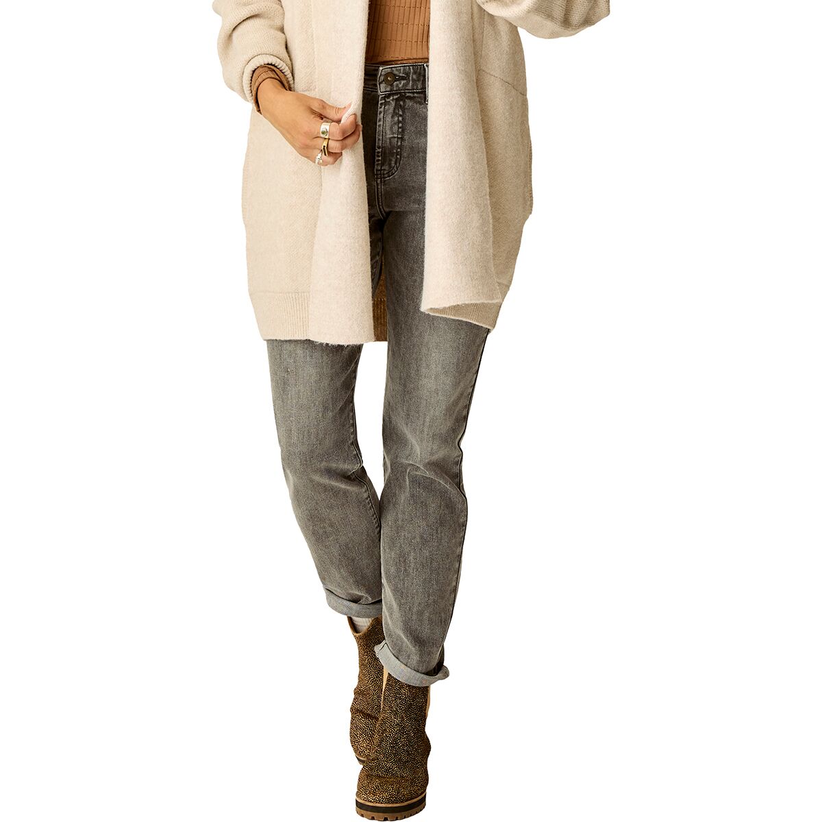 Image of Carve Designs Carson Hi Rise Jean - Women's Medium Grey, 14