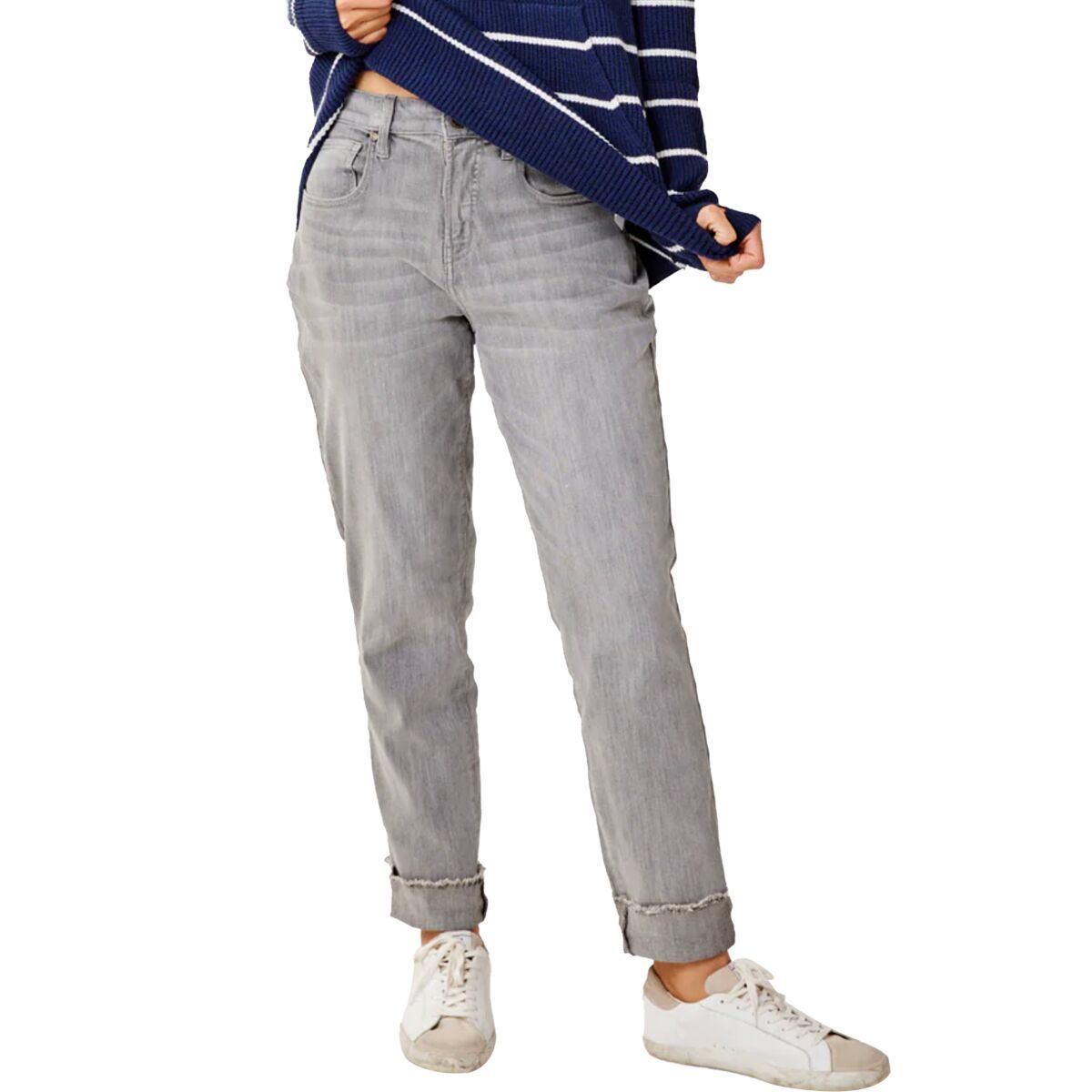 Image of Carve Designs Carson Hi Rise Jean - Women's Washed Grey, 14