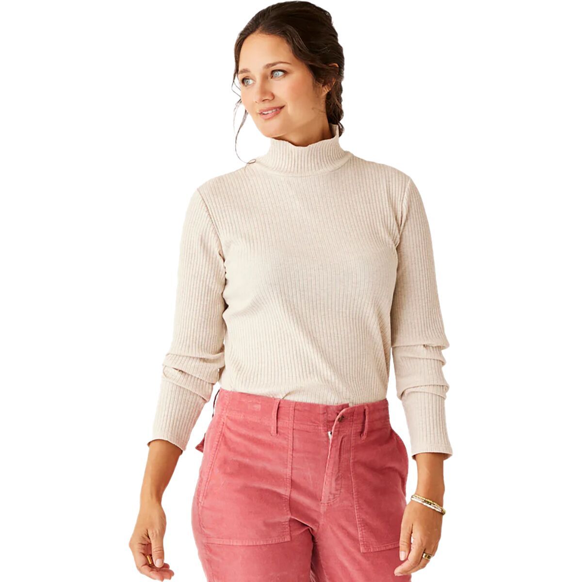 Image of Carve Designs Denise Turtleneck - Women's Birch Heather, XS