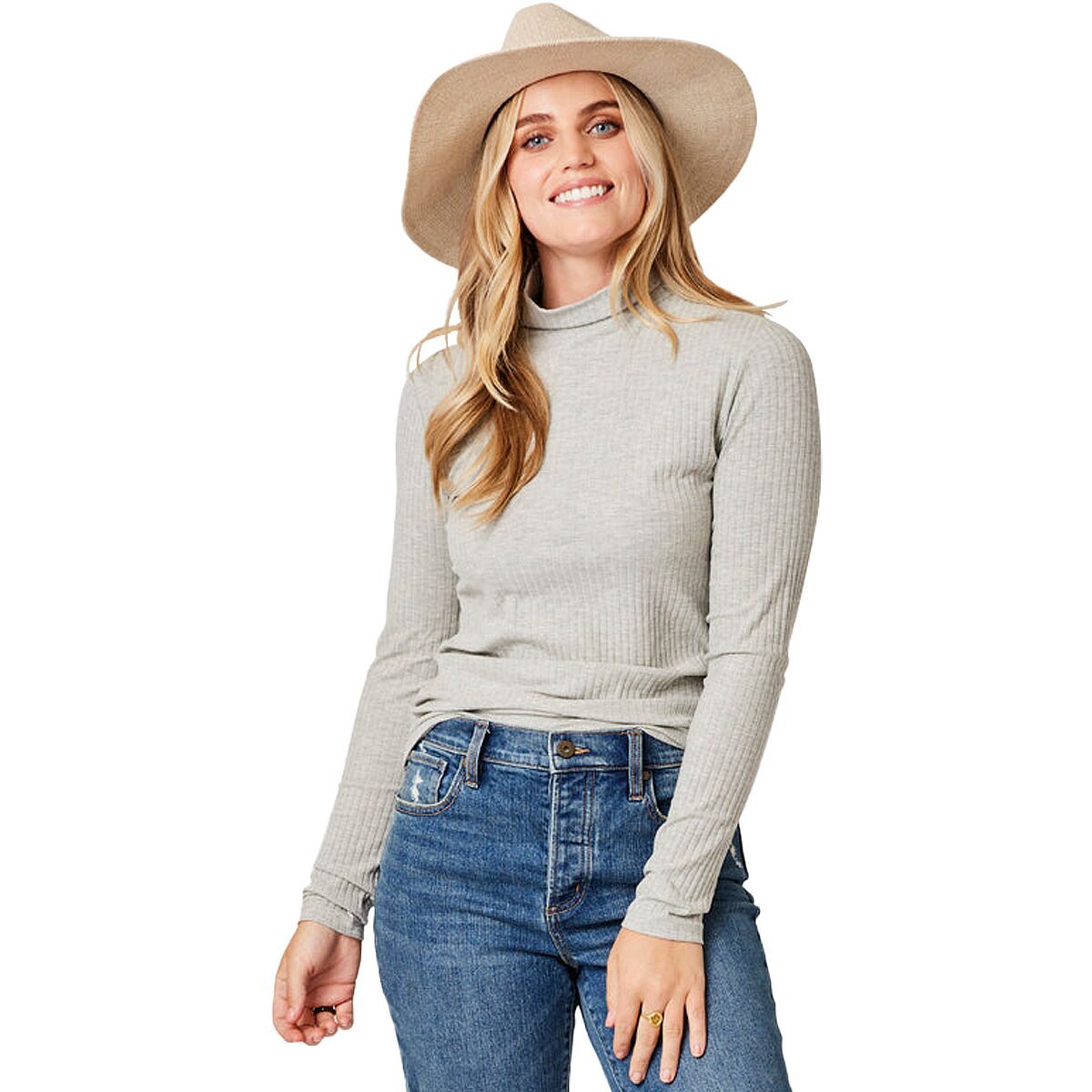 Carve Designs Denise Turtleneck - Women's Grey Heather, XL