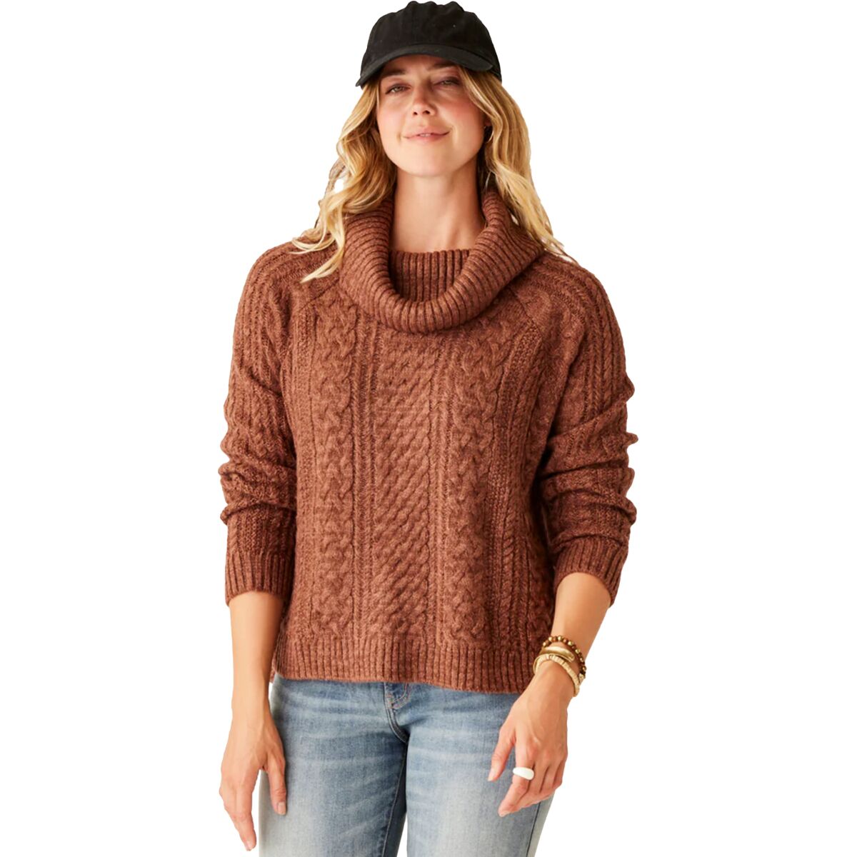 Carve Designs Carve Designs Field Sweater - Women's Chocolate Heather, XS