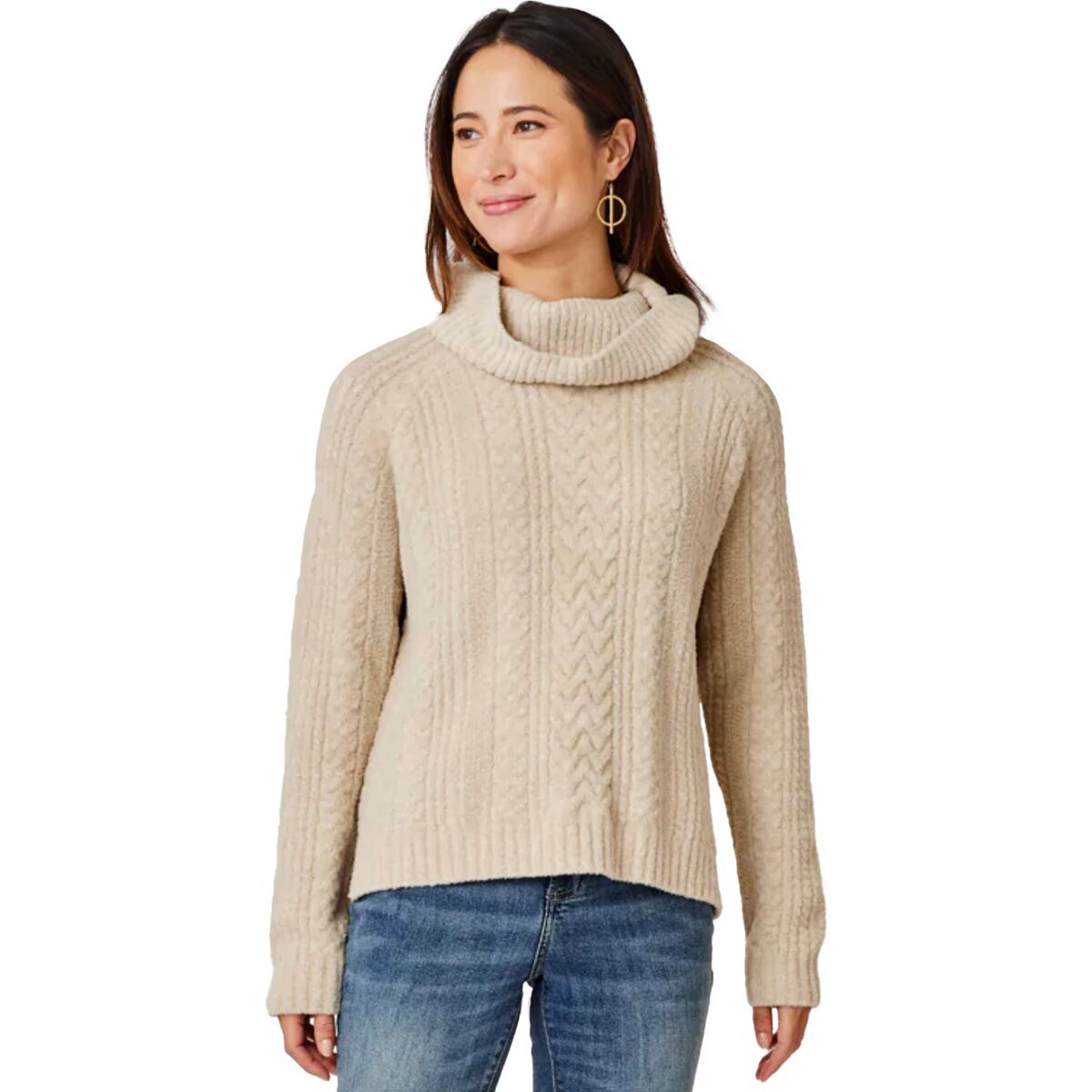 Carve Designs Field Sweater - Women's Light Khaki Heather, M