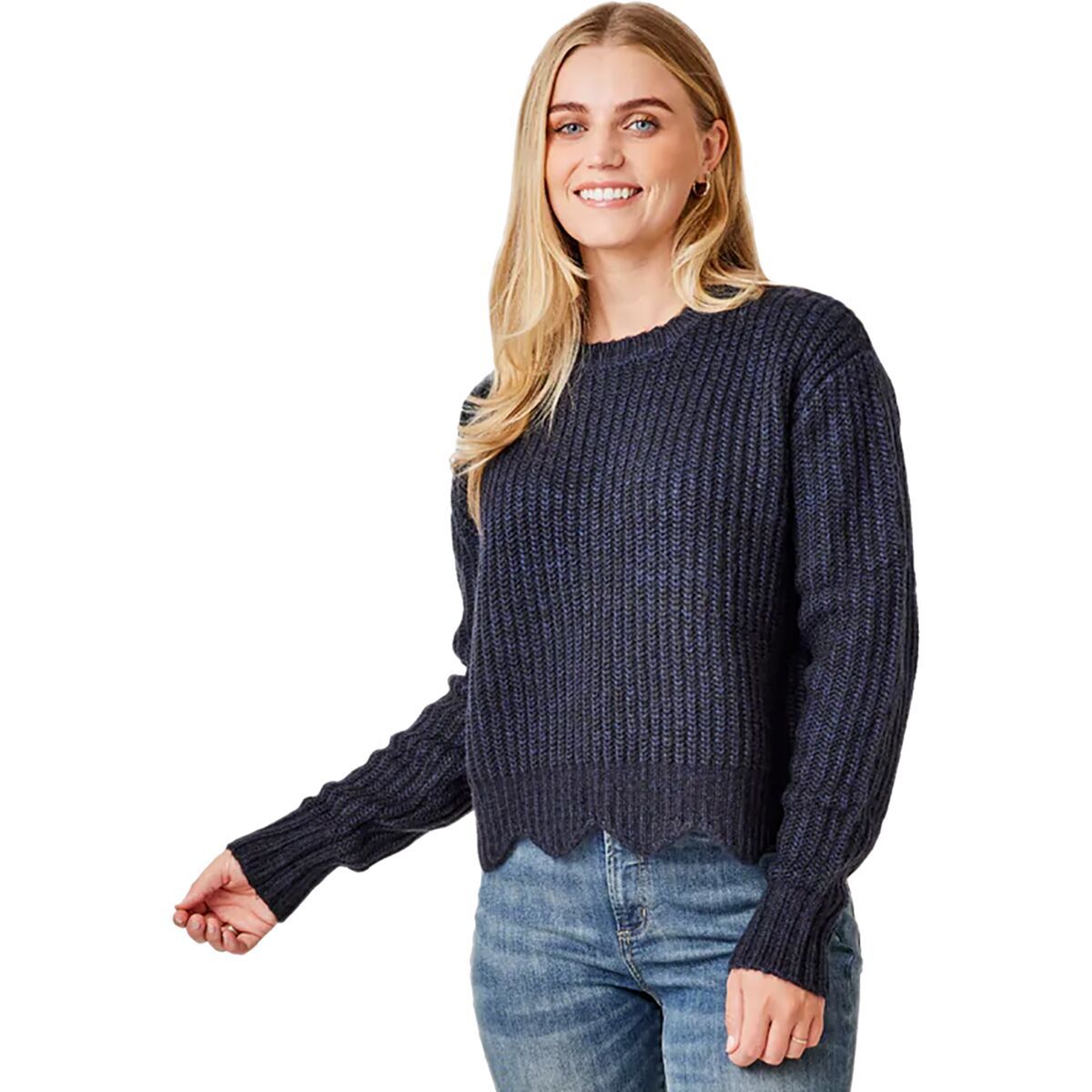 Carve Designs Groton Sweater - Women's Navy Heather, M