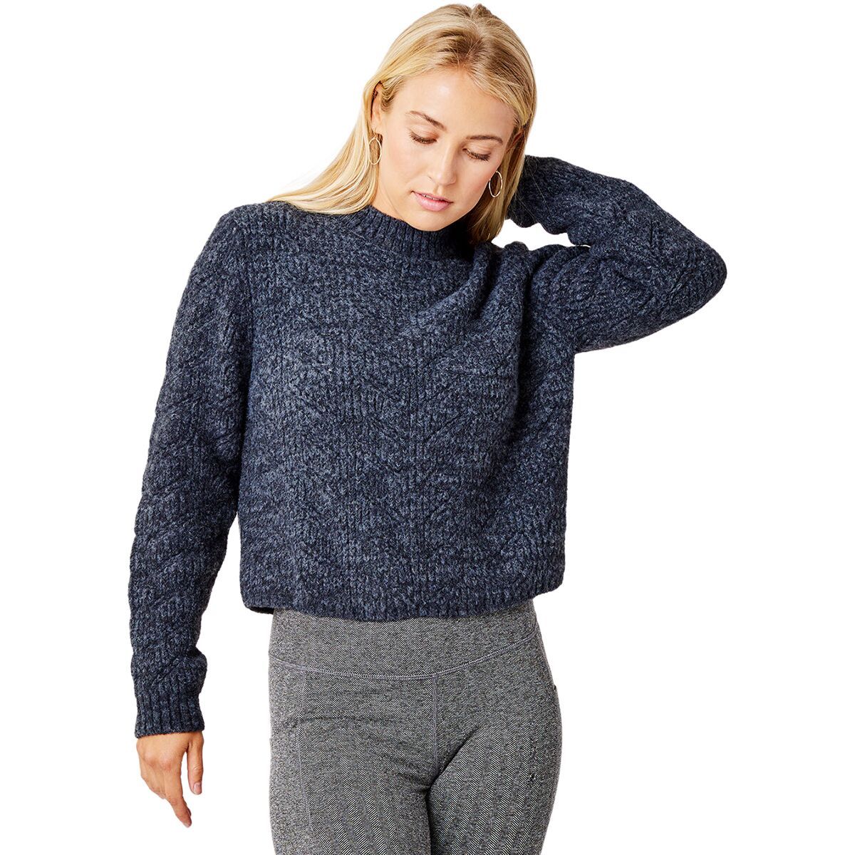 Carve Designs Monroe Sweater - Women's Black Heather, L