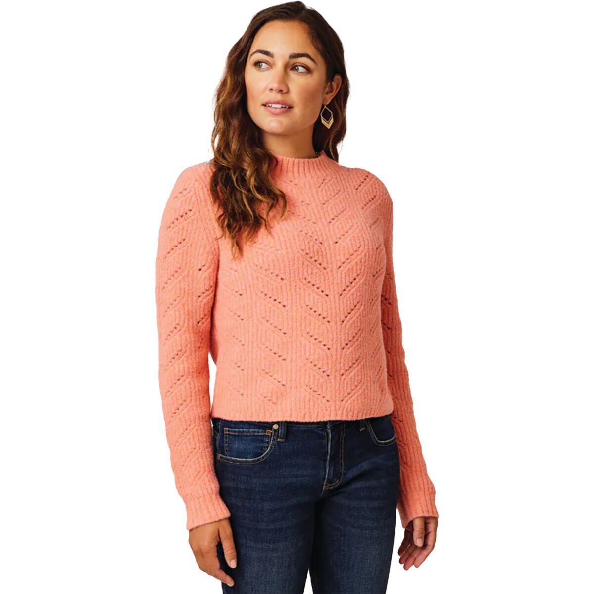 Carve Designs Monroe Sweater - Women's Grapefruit Heather, M