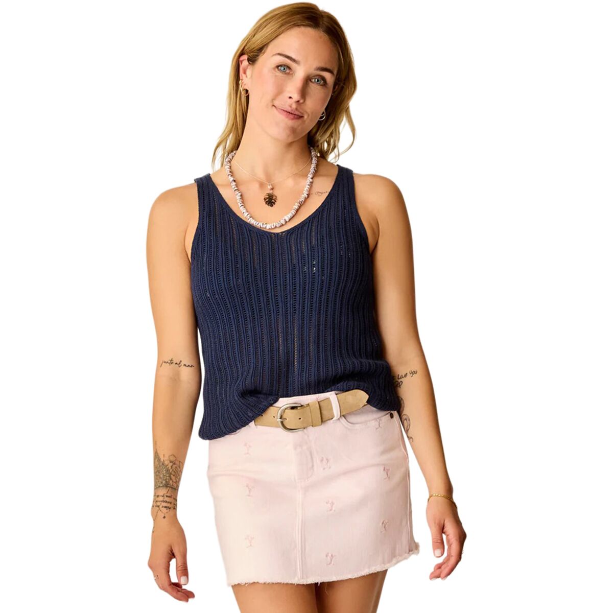 Image of Carve Designs Micah Tank Top - Women's Navy, S