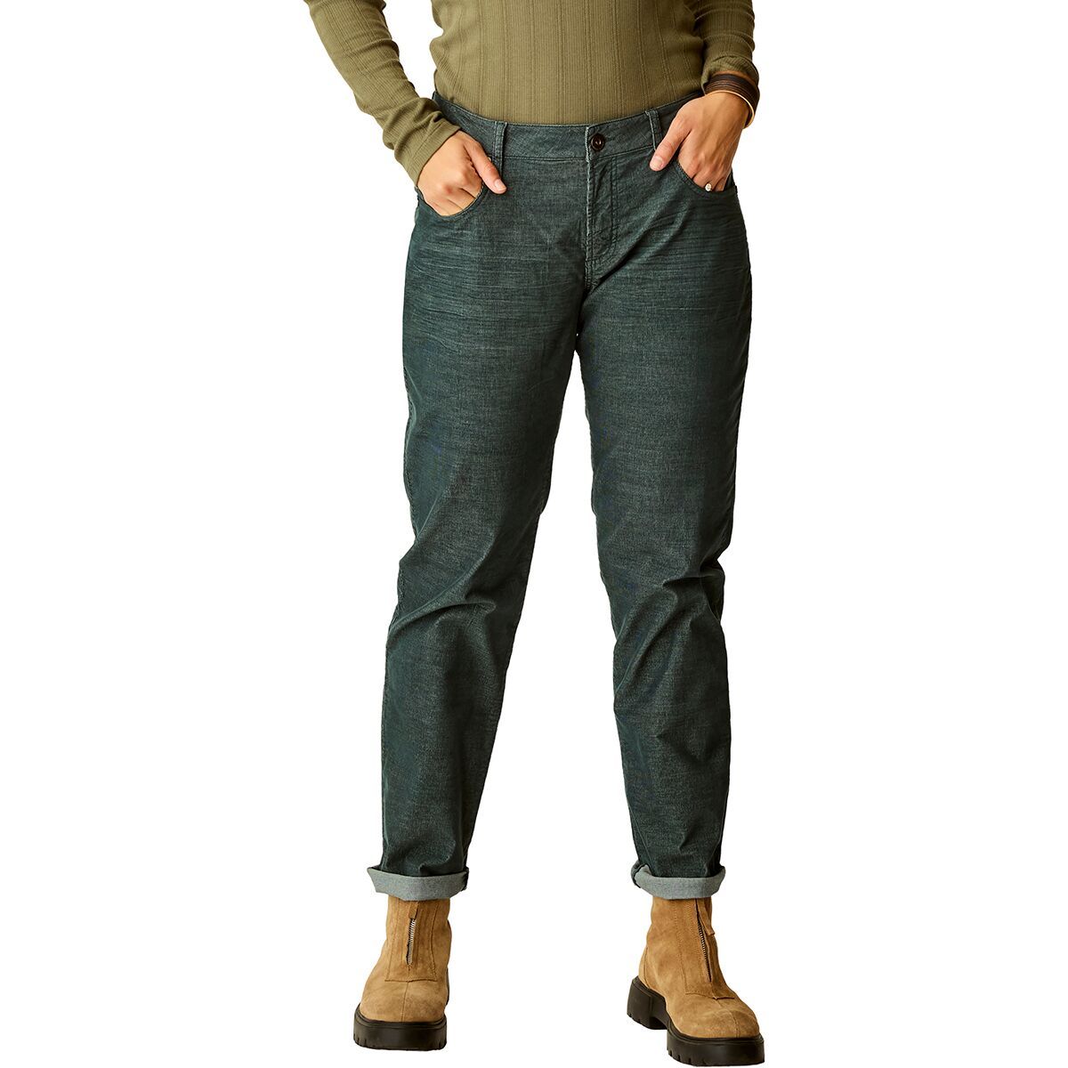 Image of Carve Designs Carson Cord Pant - Women's Pine, 4