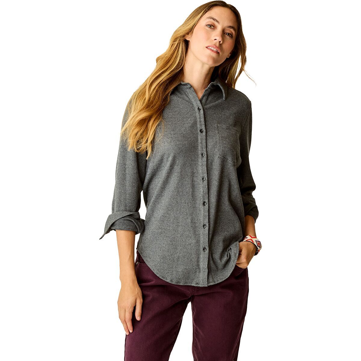 Image of Carve Designs Fairbanks Supersoft Shirt - Women's Black Heather, M