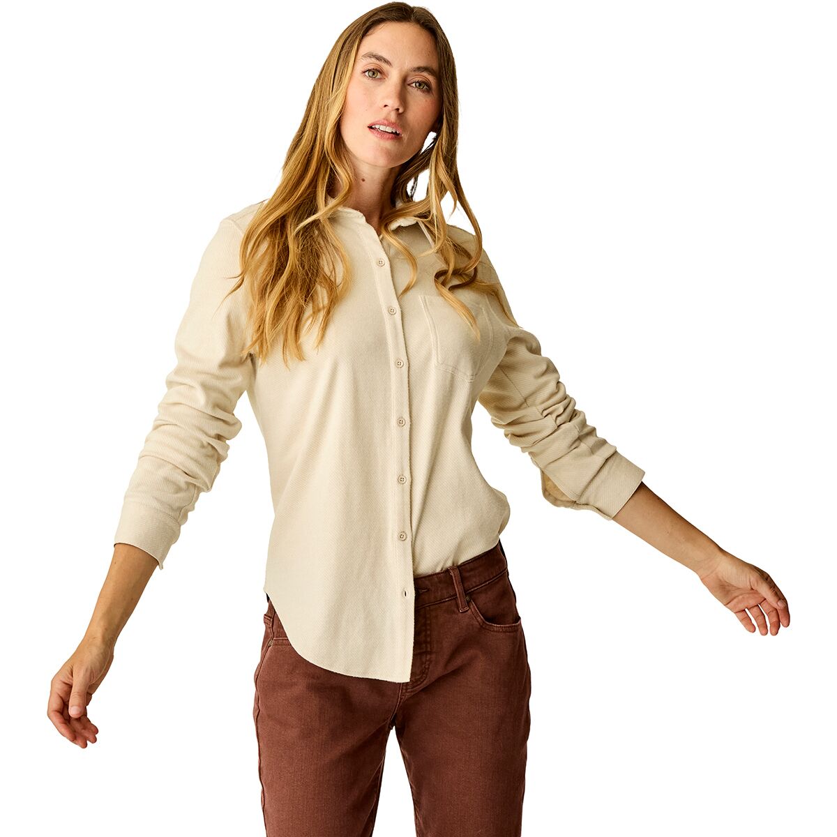 Image of Carve Designs Fairbanks Supersoft Shirt - Women's Cement Heather, XS