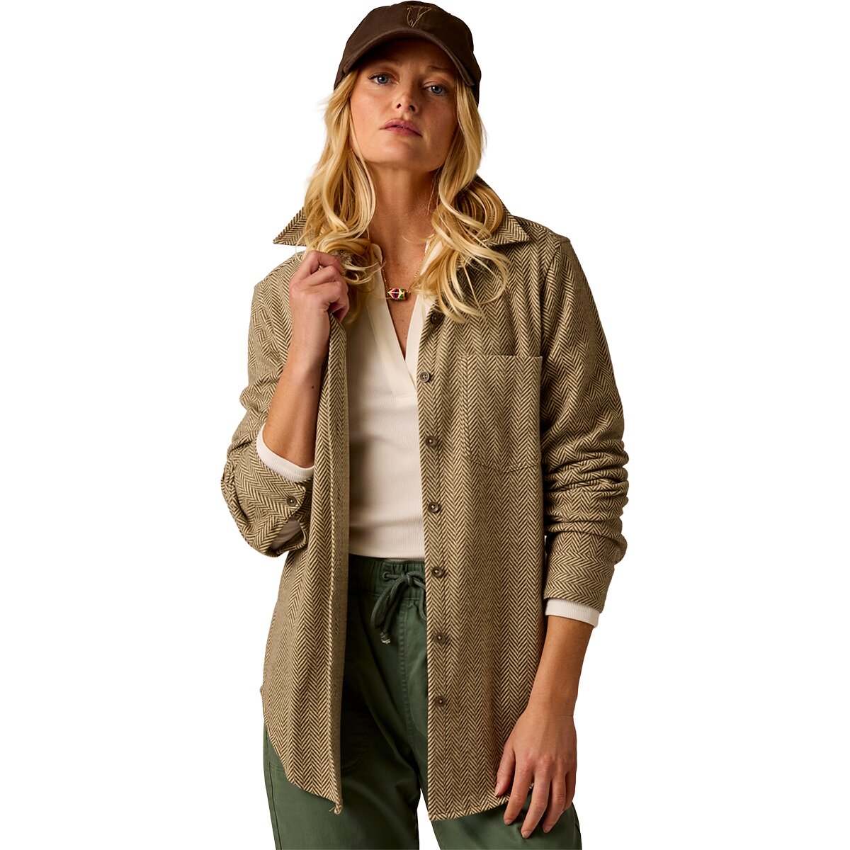 Image of Carve Designs Fairbanks Supersoft Shirt - Women's Herringbone, S