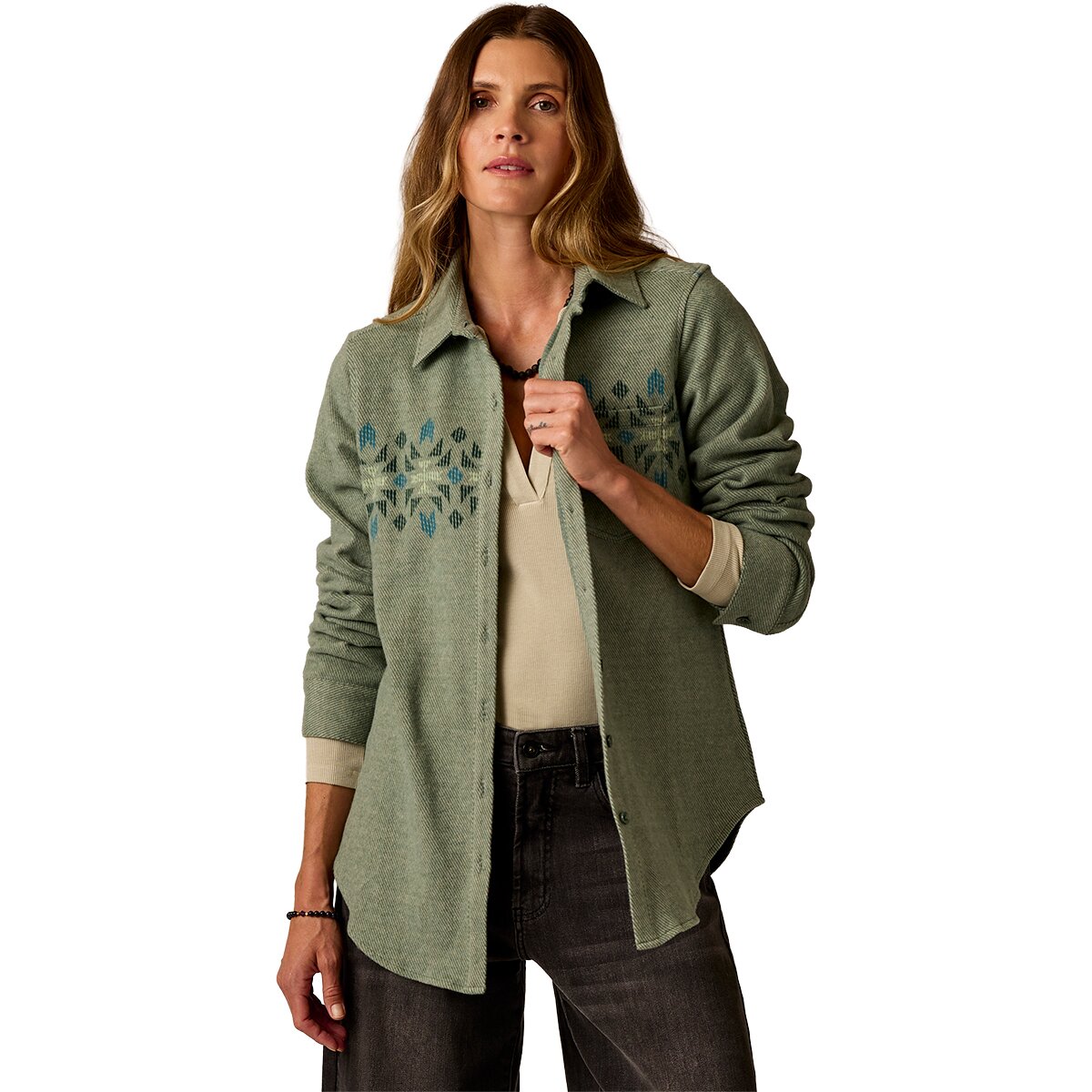 Image of Carve Designs Fairbanks Supersoft Shirt - Women's Laurel Motif, S