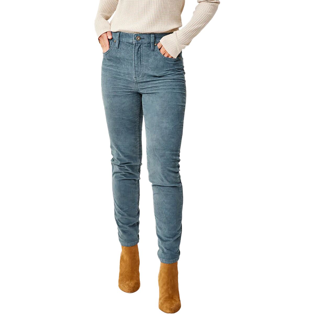 Image of Carve Designs Skyler Skinny Cord Pant - Women's Slate, 8