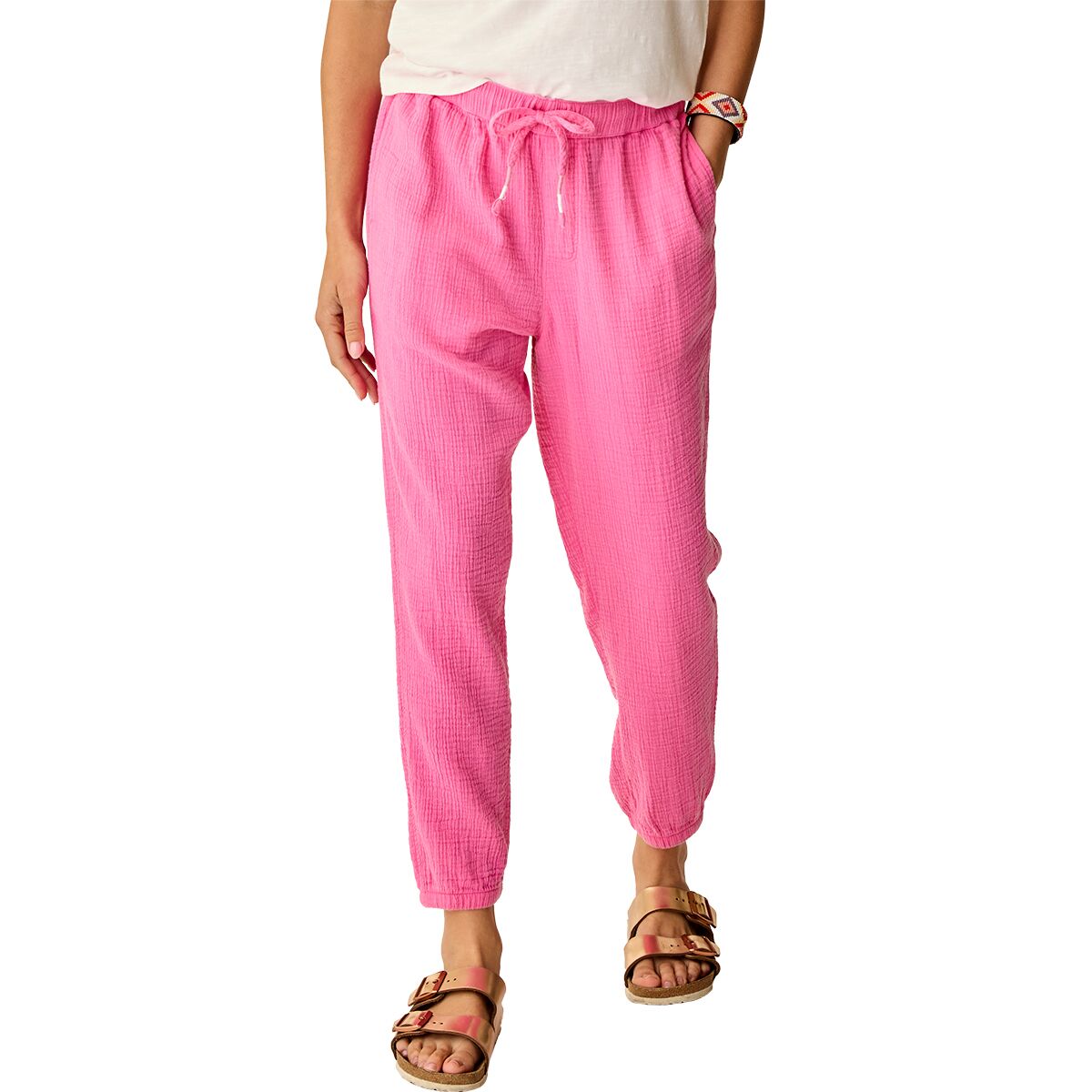 Carve Designs Carve Designs Calista Gauze Pant - Women's Hot Pink, L