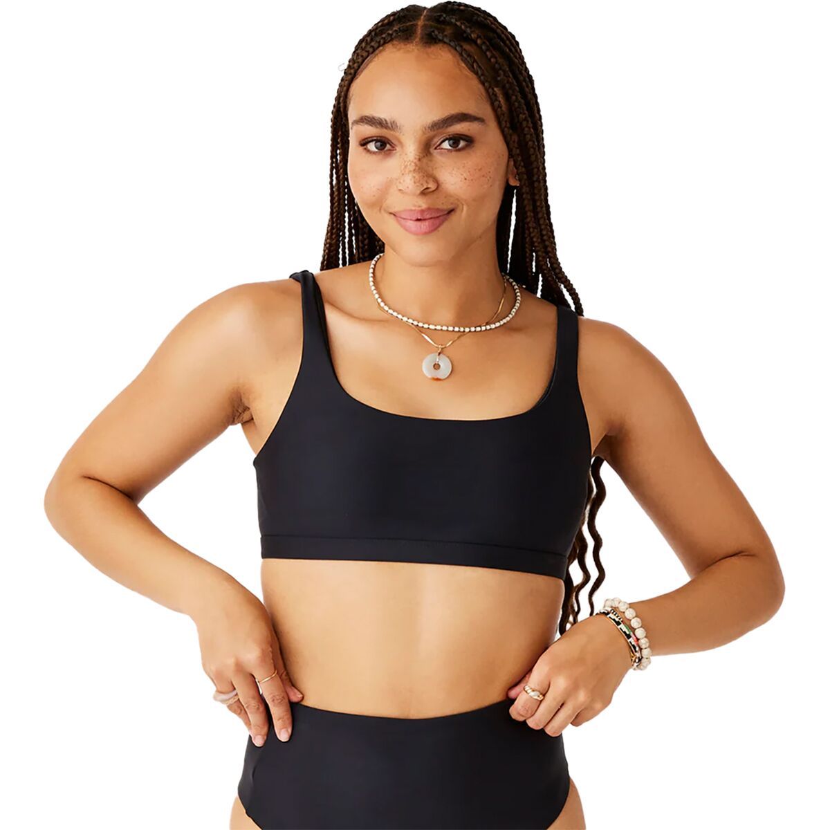 Image of Carve Designs Korbyn Compression Bikini Top - Women's Black, M