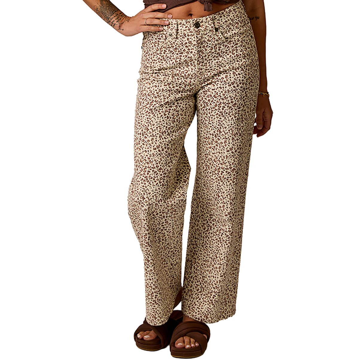 Image of Carve Designs Audrey Wide Leg Pant - Women's Leopard, 12