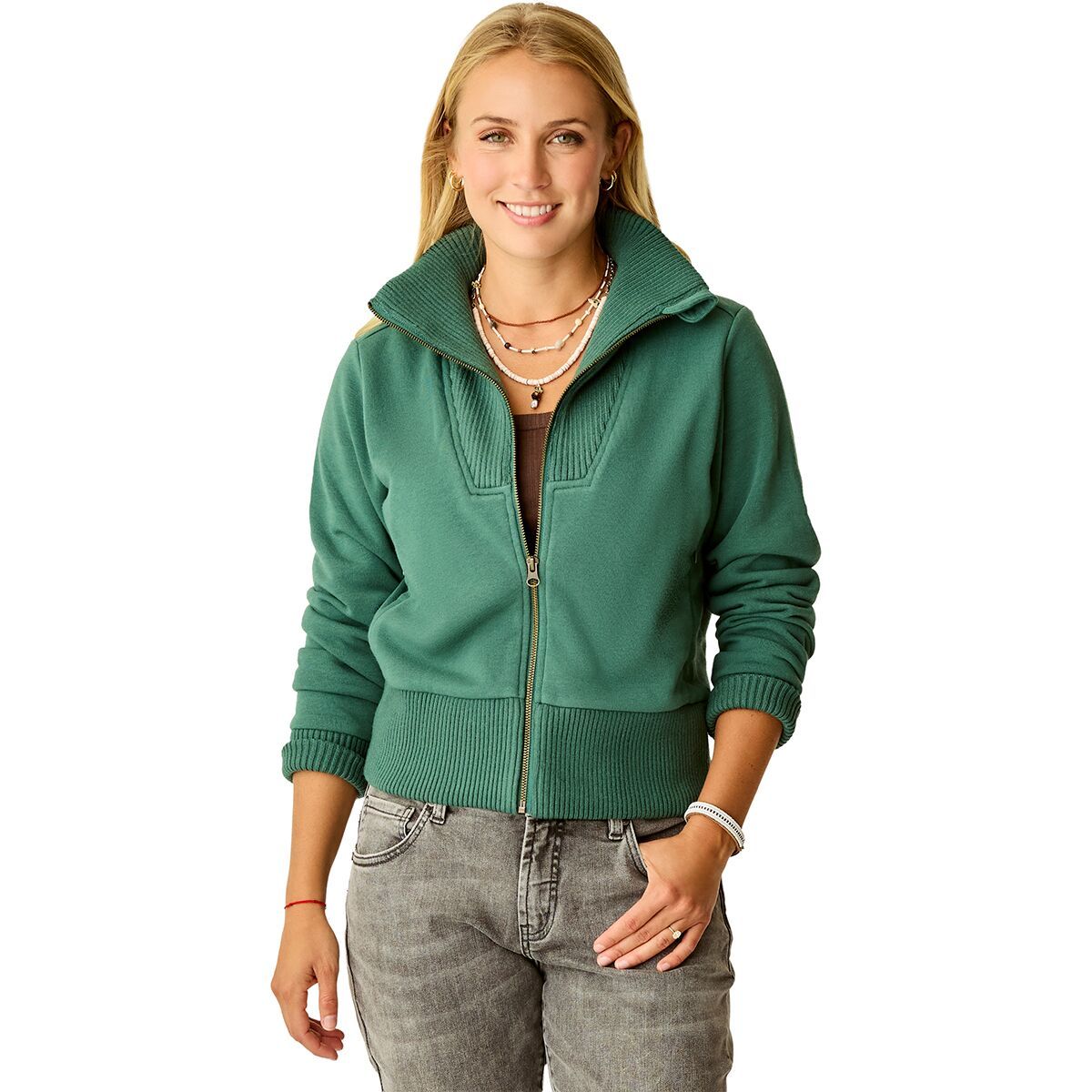 Image of Carve Designs Briar Fleece Jacket - Women's Bistro, XL