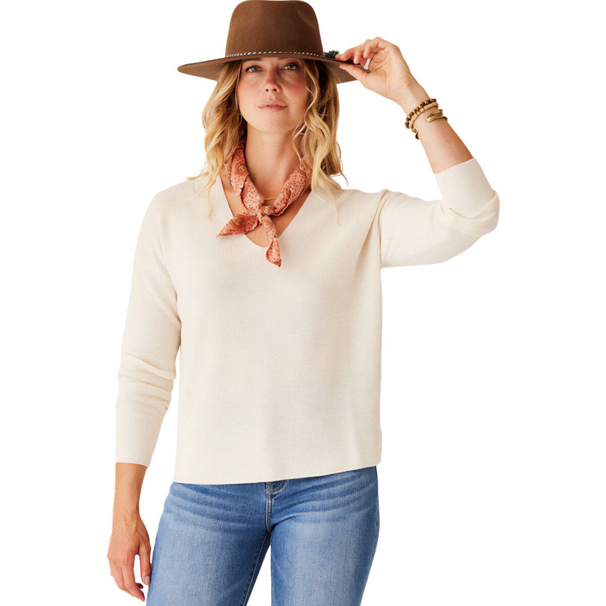 Image of Carve Designs Zella Merino Sweater - Women's Birch Heather, XS