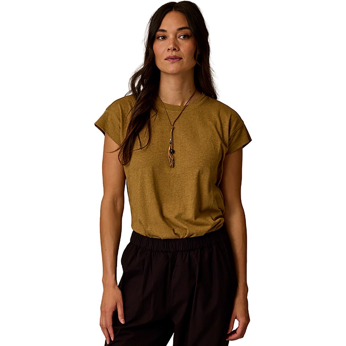 Image of Carve Designs Astrid Hemp T-Shirt - Women's Golden, XS