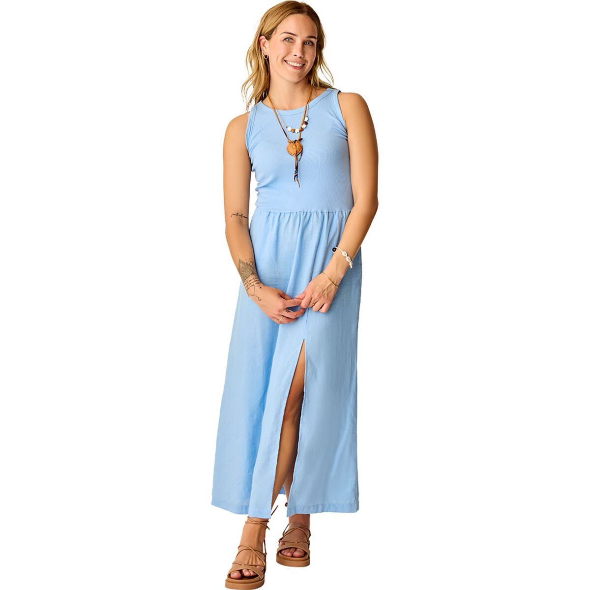 Carve Designs Lark Linen Dress - Women's Sky Blue Chambray, S