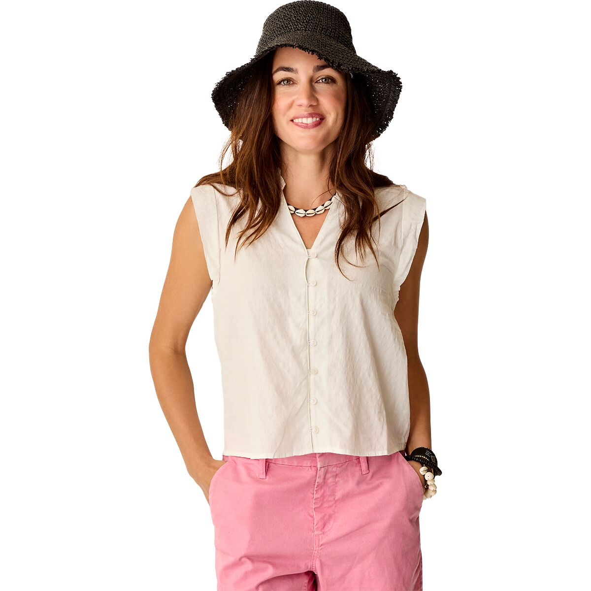 Image of Carve Designs Reagan Top - Women's Cloud Texture, XS