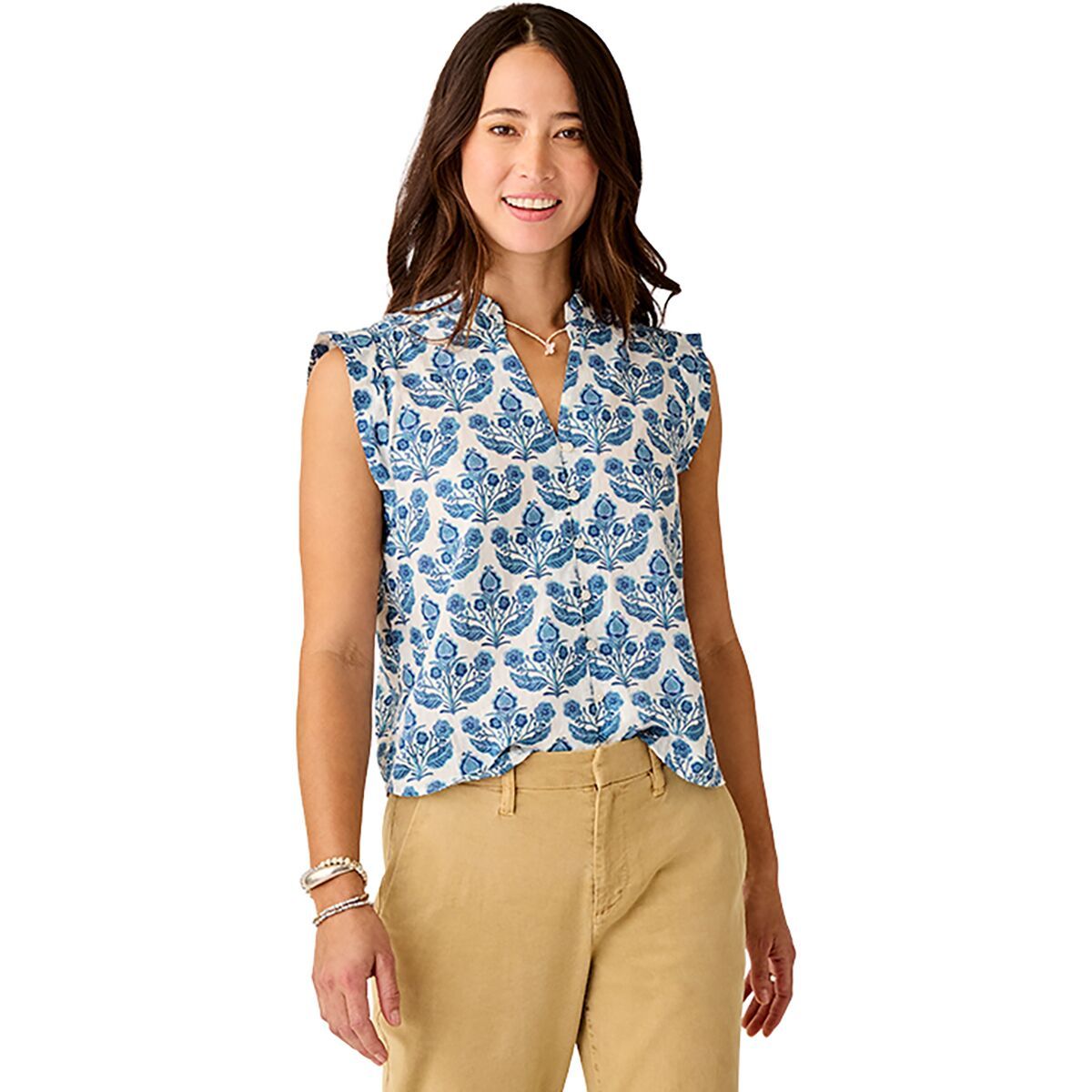 Image of Carve Designs Reagan Top - Women's Folk Floral, S