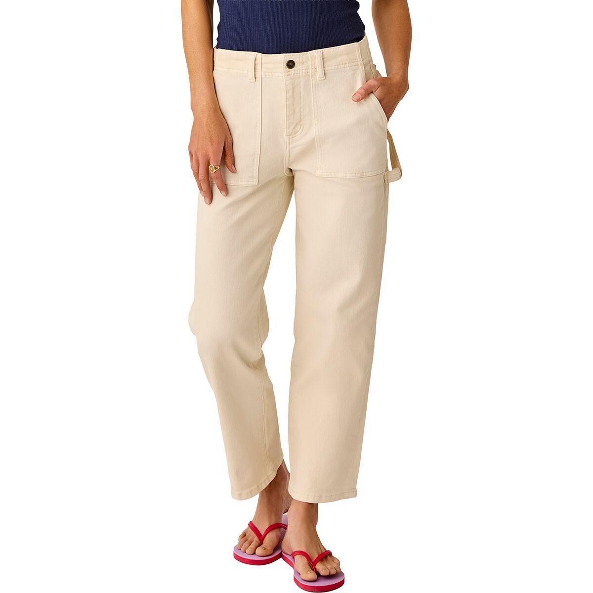 Image of Carve Designs Corey Denim Pant - Women's Ecru, 8