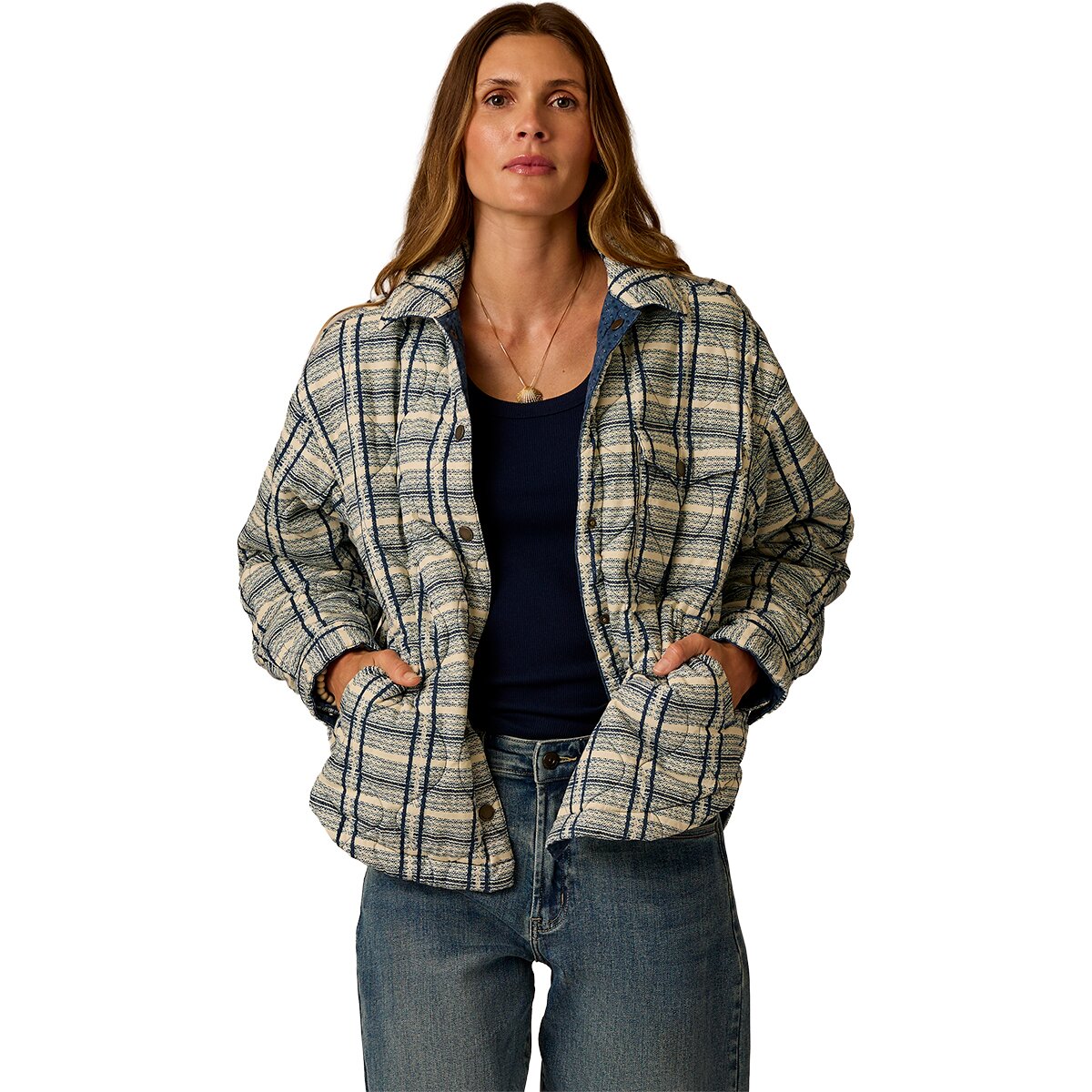 Image of Carve Designs Marais Reversible Jacket - Women's Orion Fleur/Tweed, S