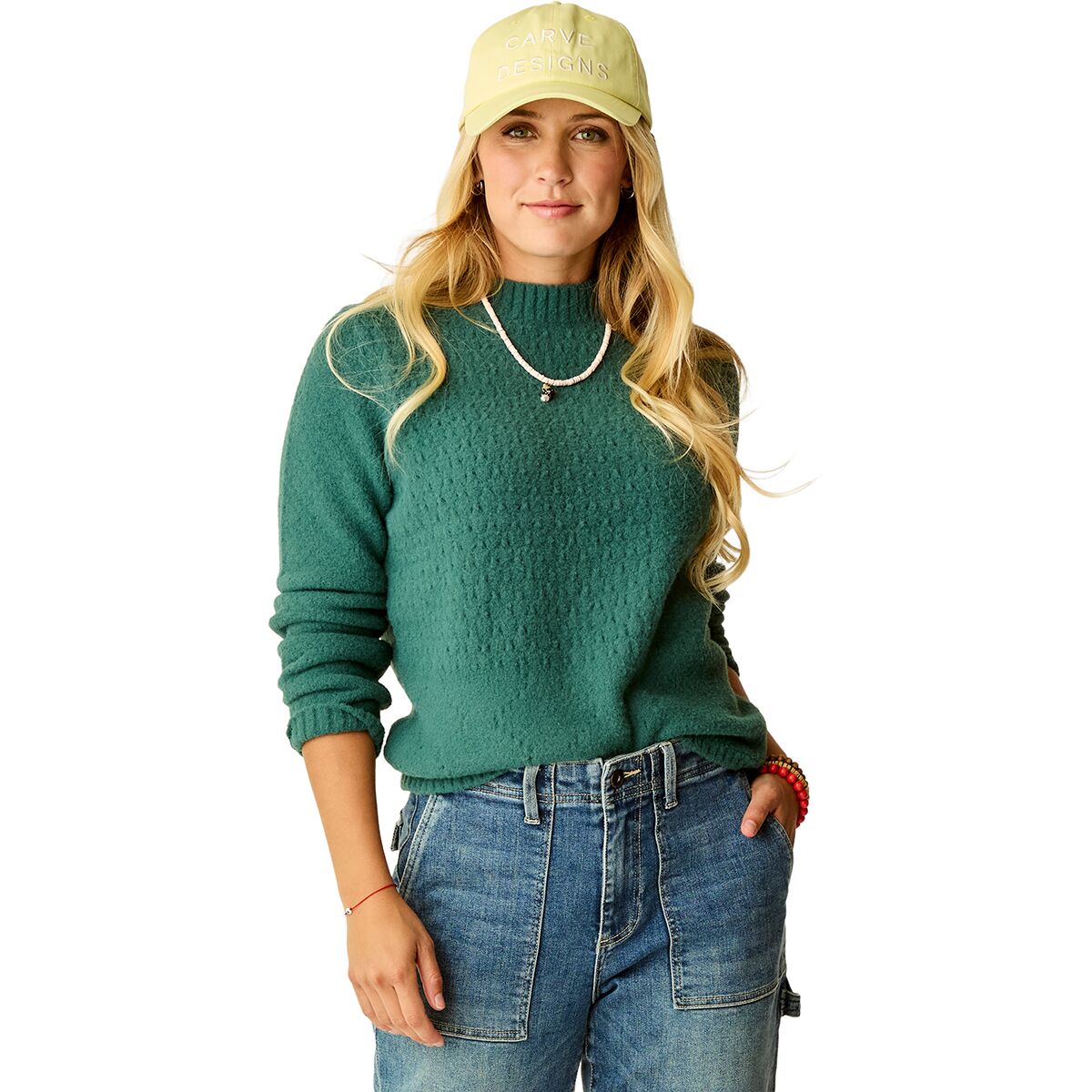 Image of Carve Designs Monroe Stitched Sweater - Women's Bistro, XS