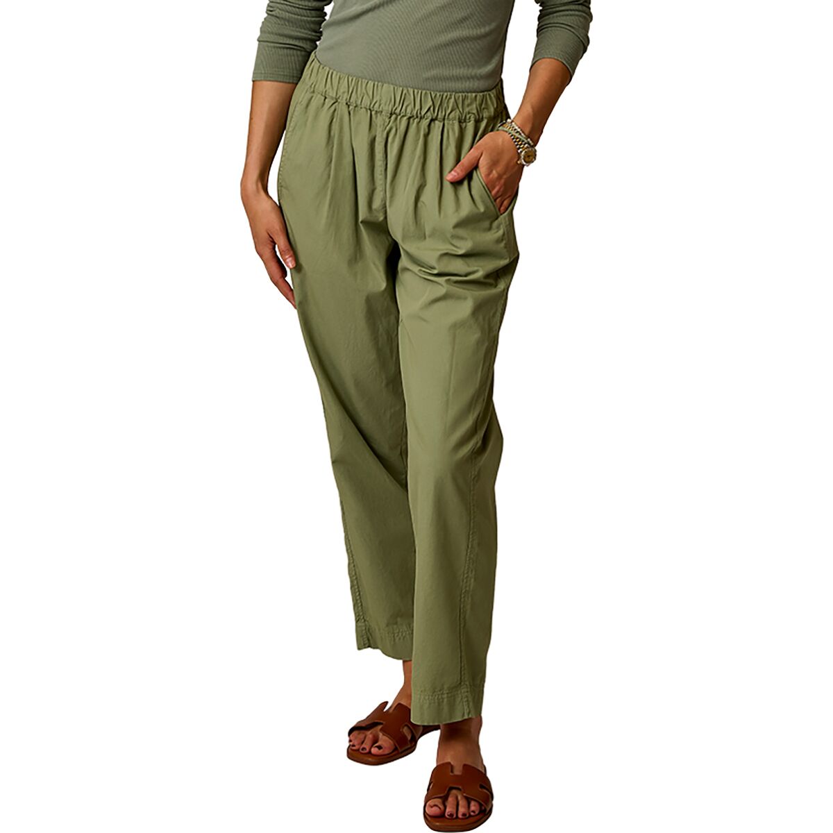 Image of Carve Designs Ada Poplin Pant - Women's Fatigue, L