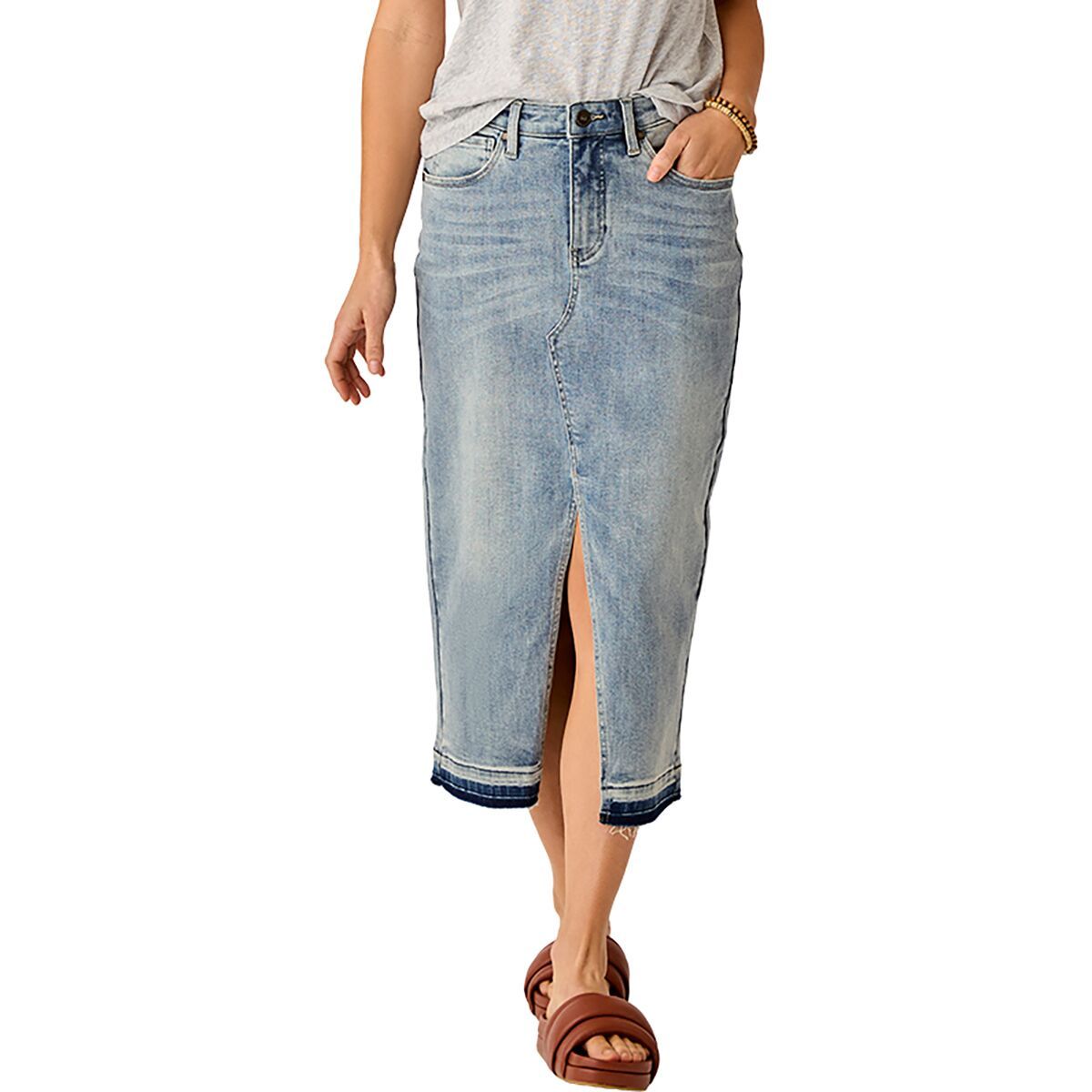 Image of Carve Designs Atlas Denim Skirt - Women's Beach Blue, 6