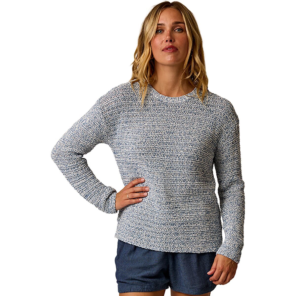 Image of Carve Designs Clarissa Marled Sweater - Women's Captain, S
