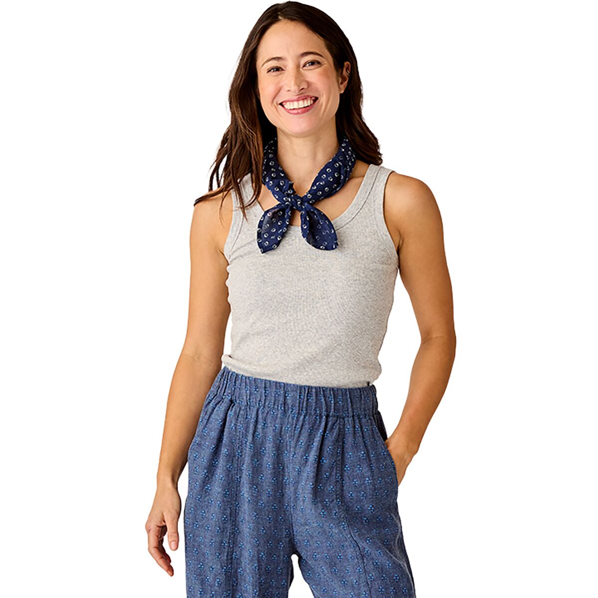Image of Carve Designs Ever Rib Tank Top - Women's Heather Grey, S